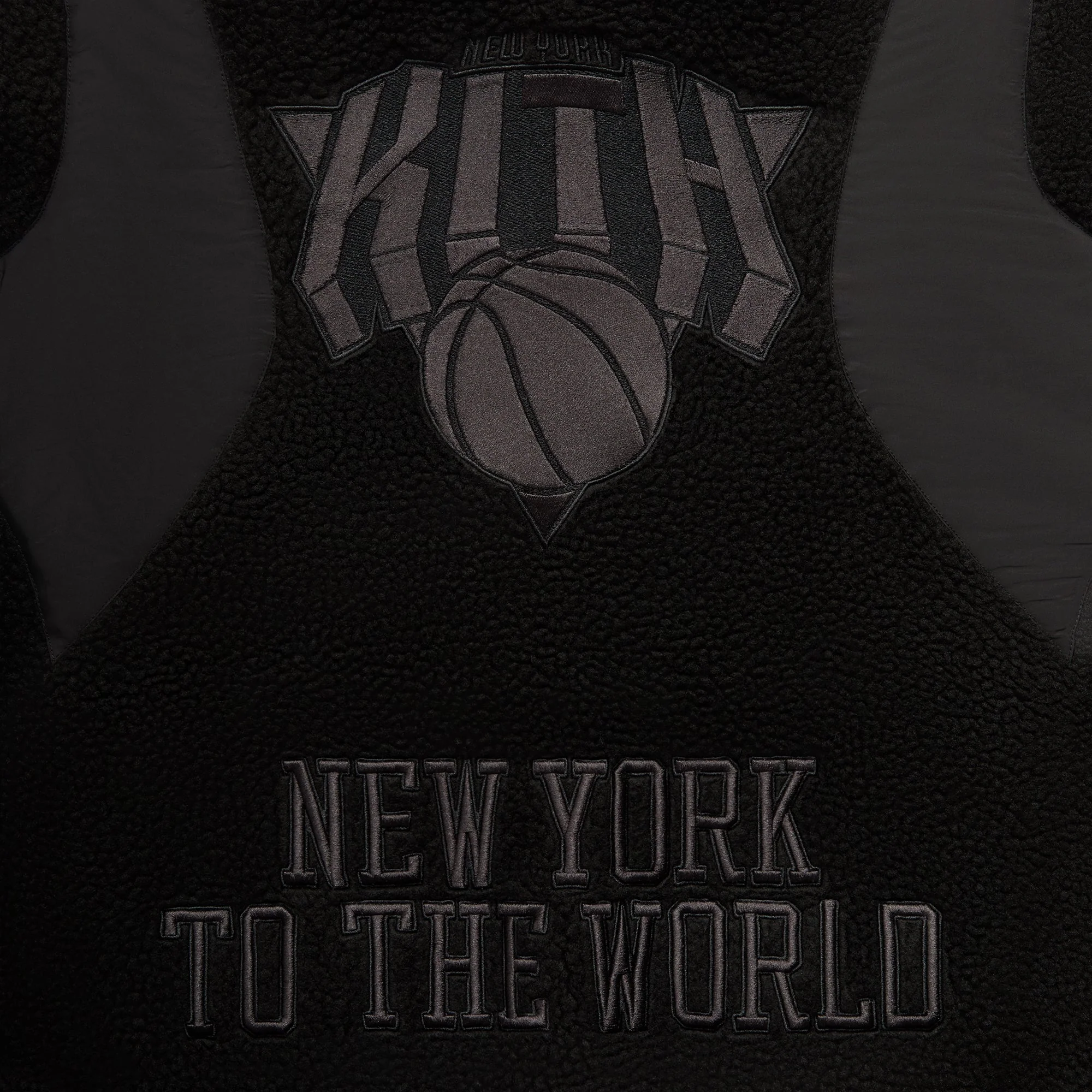 Kith for the New York Knicks New York Vintage Nelson Quarter Zip - Black - Image 8