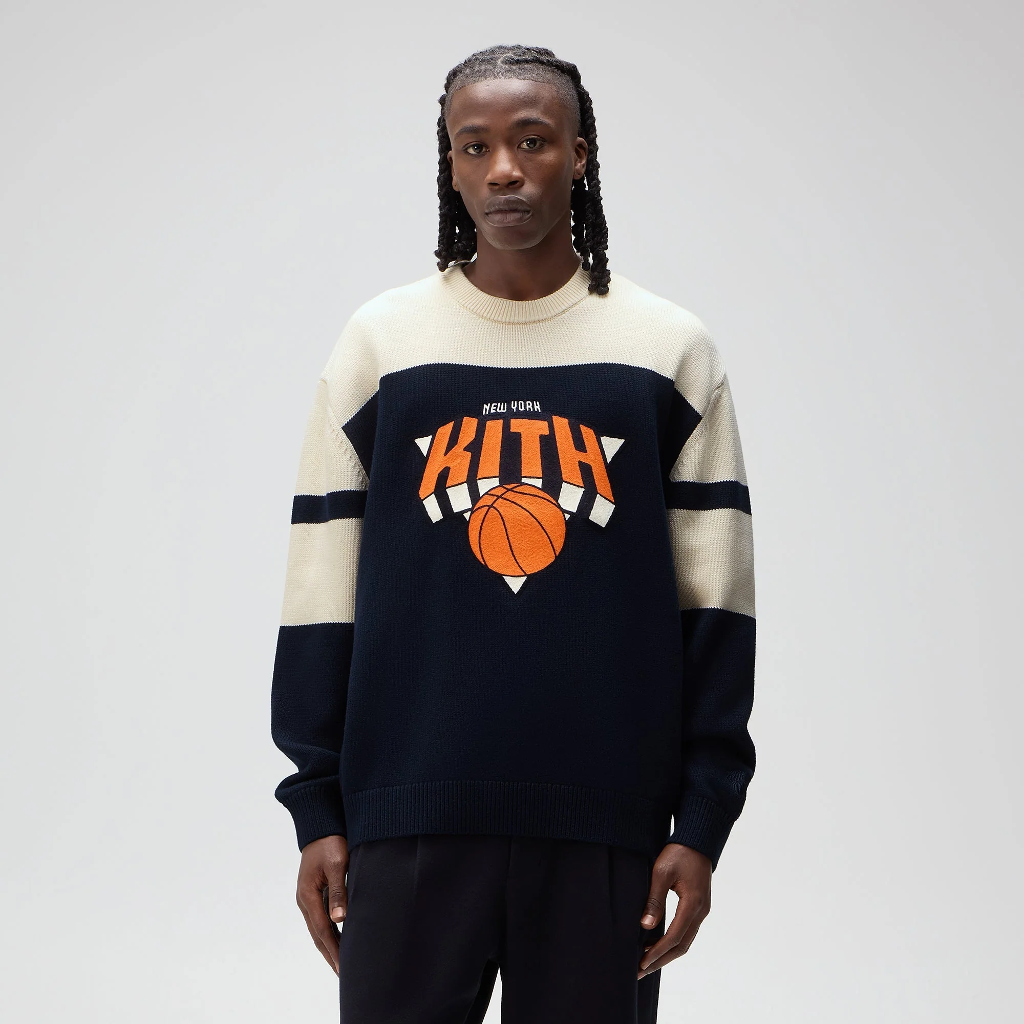 Kith for the New York Knicks Logo Crewneck Sweater - Nocturnal - Image 2