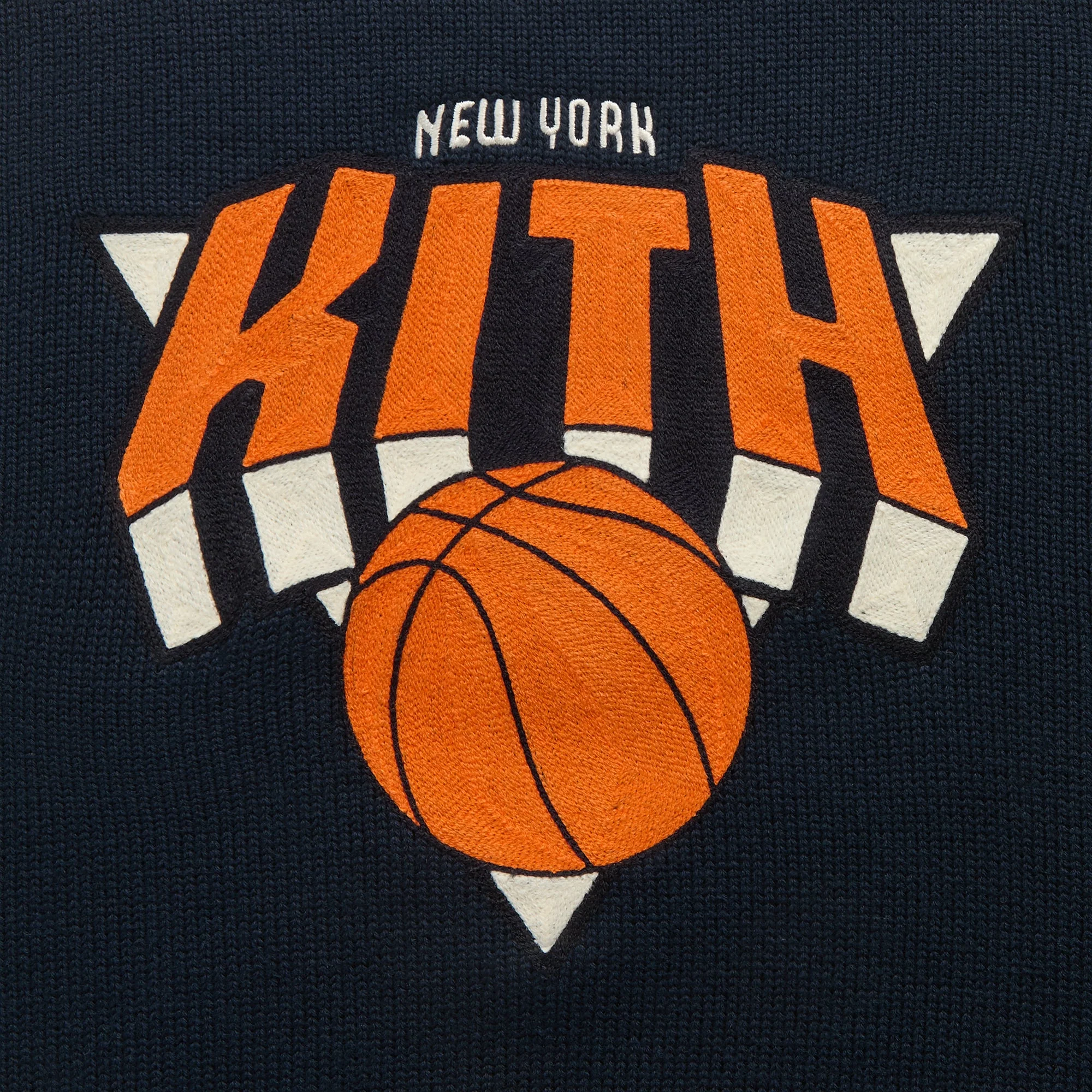 Kith for the New York Knicks Logo Crewneck Sweater - Nocturnal - Image 4