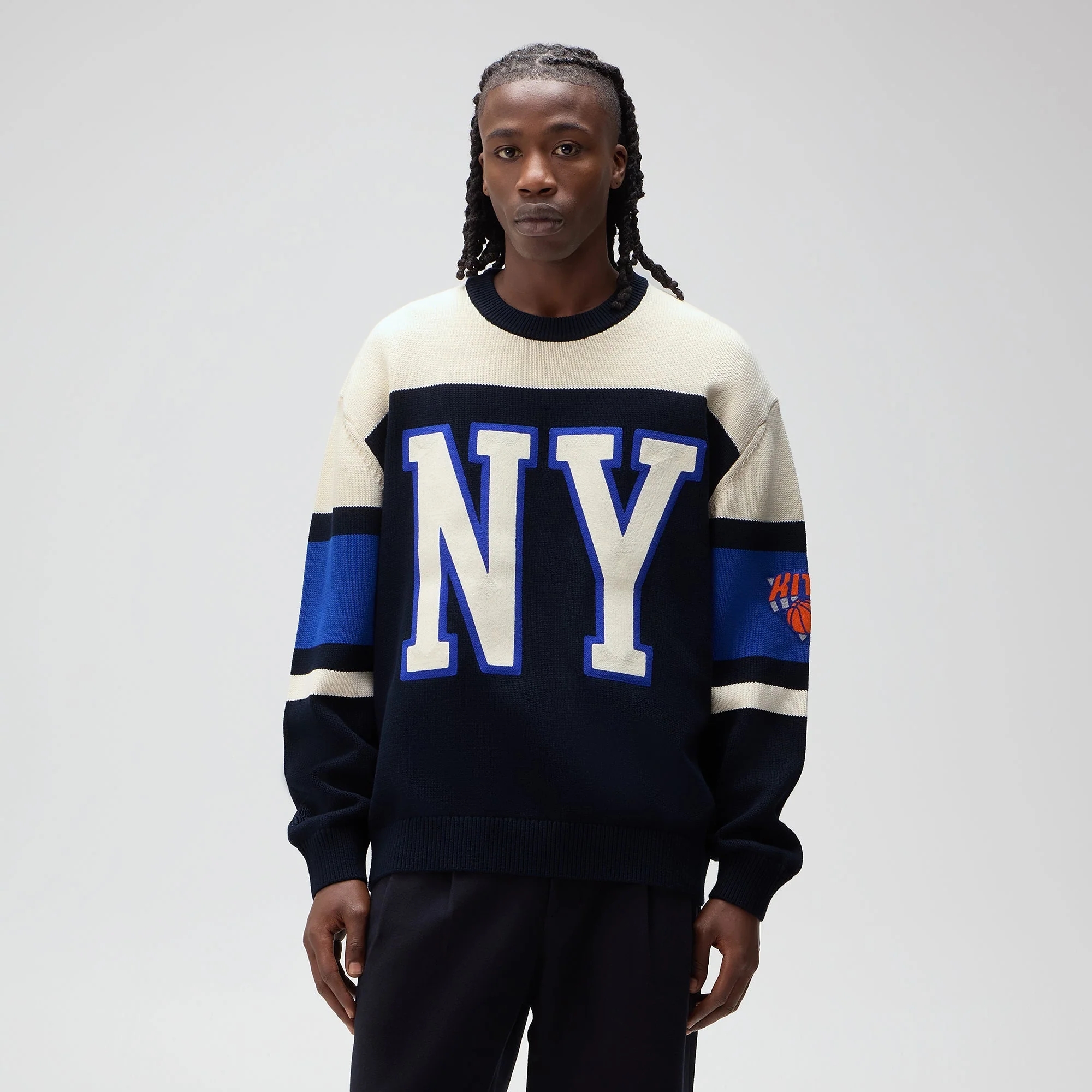 Kith for the New York Knicks NY Crewneck Sweater - Nocturnal - Image 2