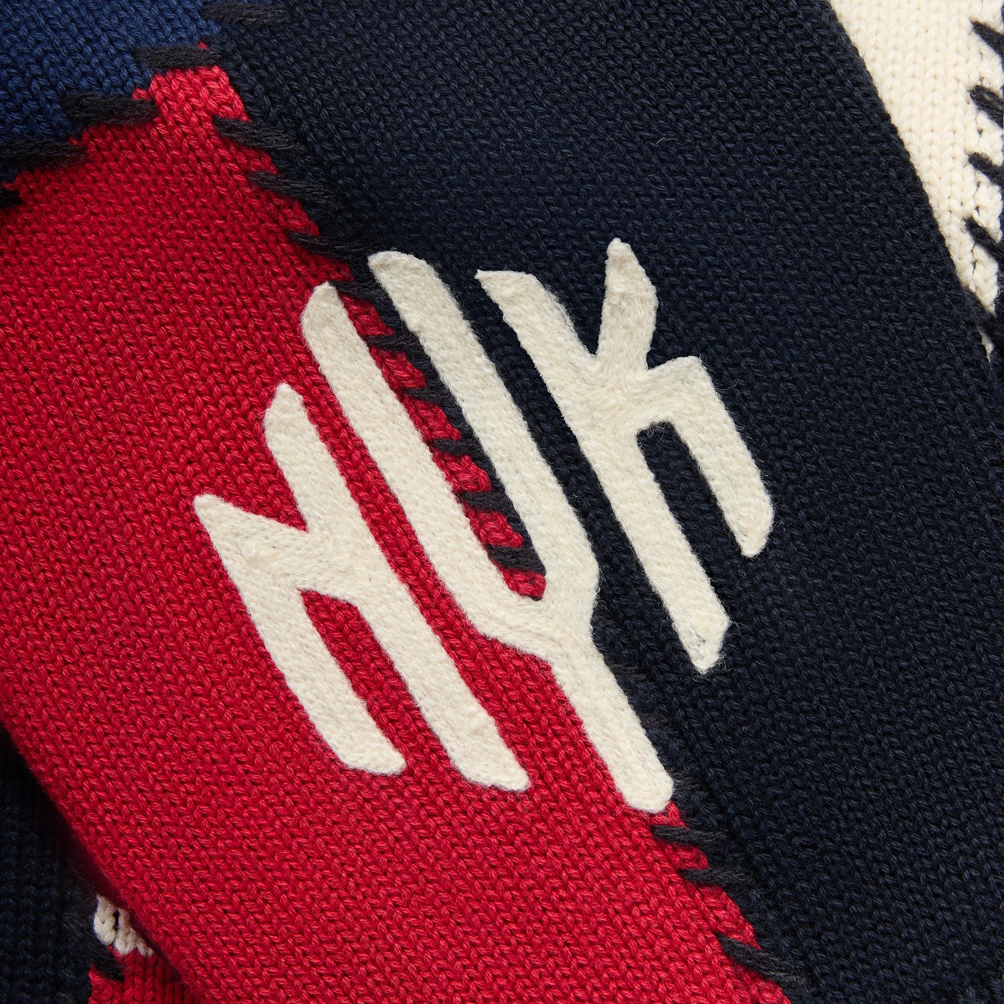 Kith for the New York Knicks Patchwork Crewneck Sweater - Nocturnal - Image 6
