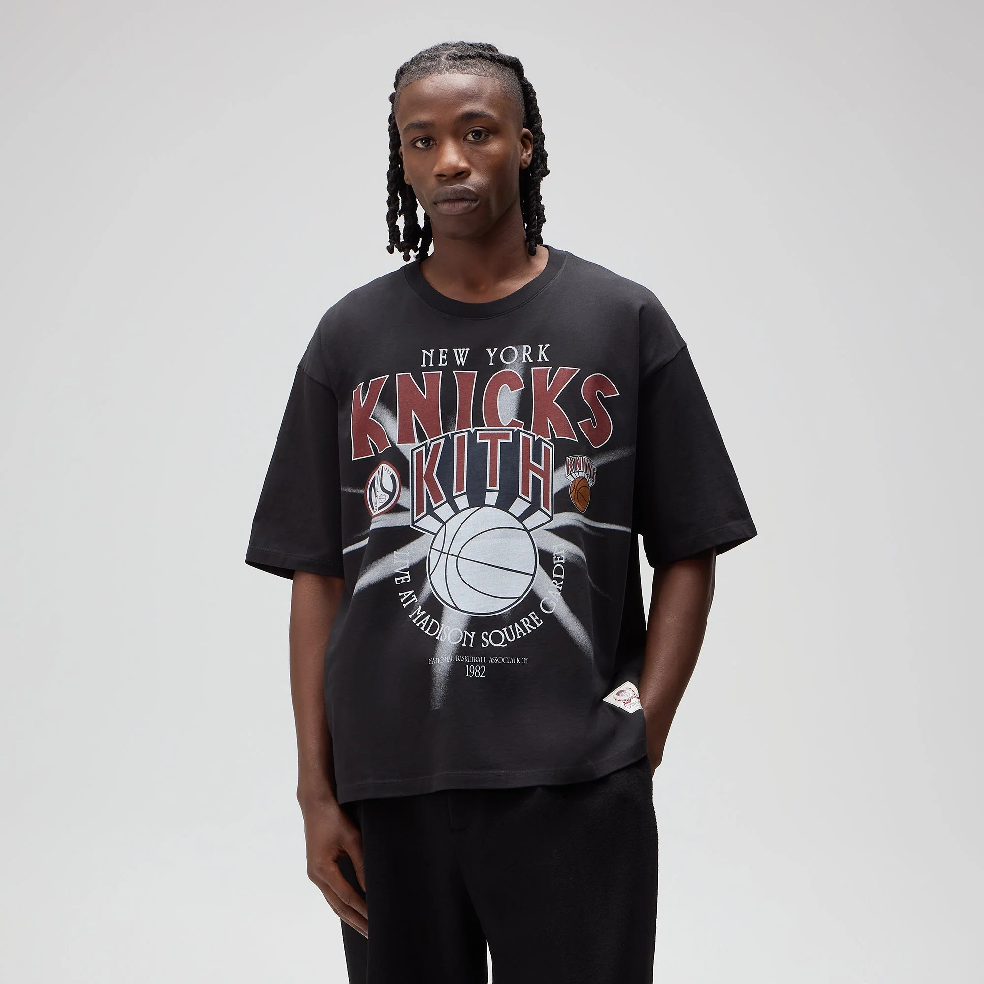 Kith for the New York Knicks Madison Square Garden Burst Jones Tee - Black - Image 2