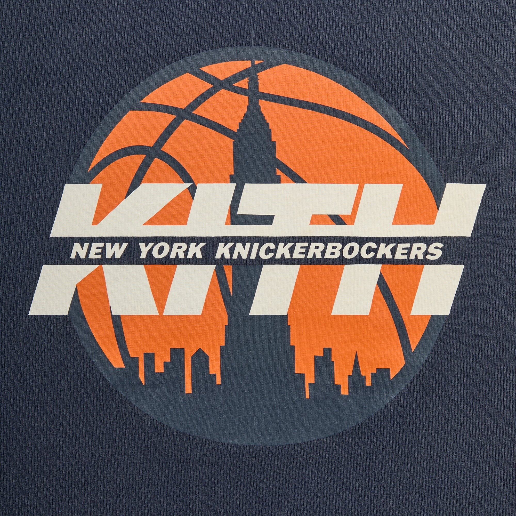 Kith for the New York Knicks Knickerbockers Long Sleeve Quinn Vintage Tee - Nocturnal - Image 5