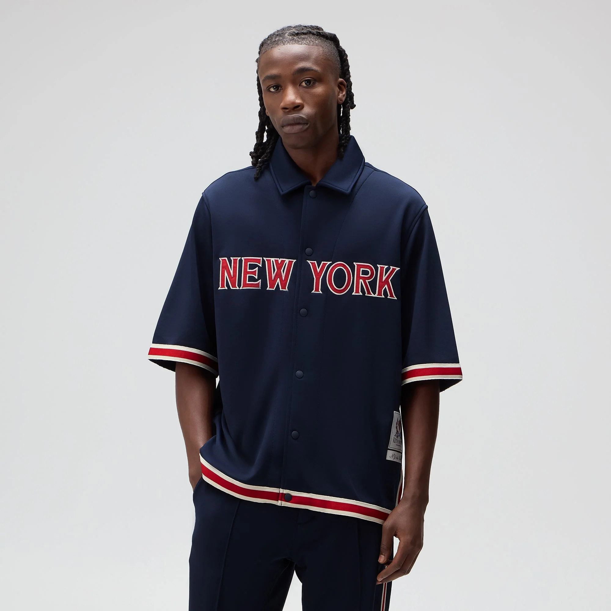 Kith for the New York Knicks Bernard King Woodpoint Shirt - Nocturnal - Image 2
