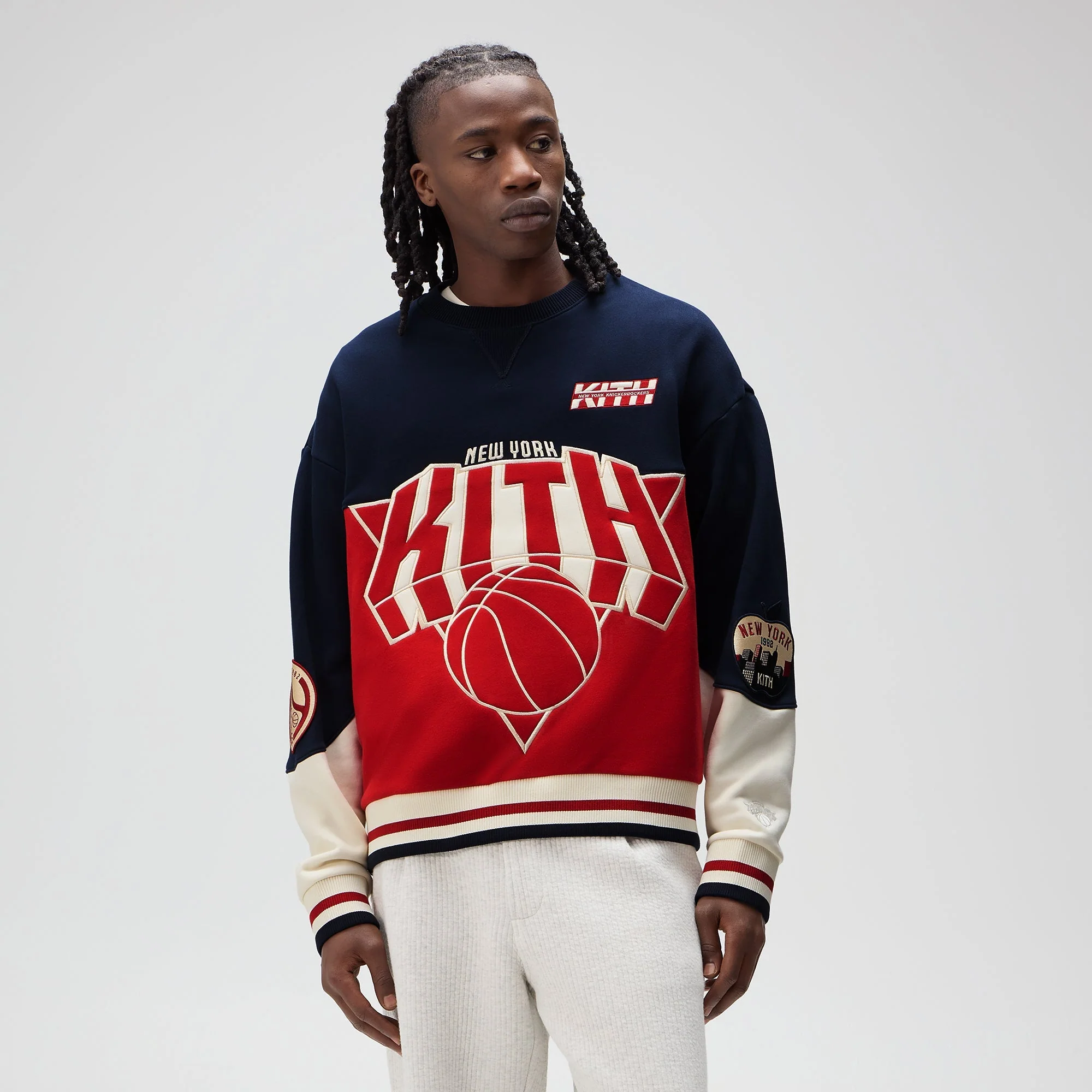Kith for the New York Knicks Multicolor Vintage Crewneck - Nocturnal - Image 2