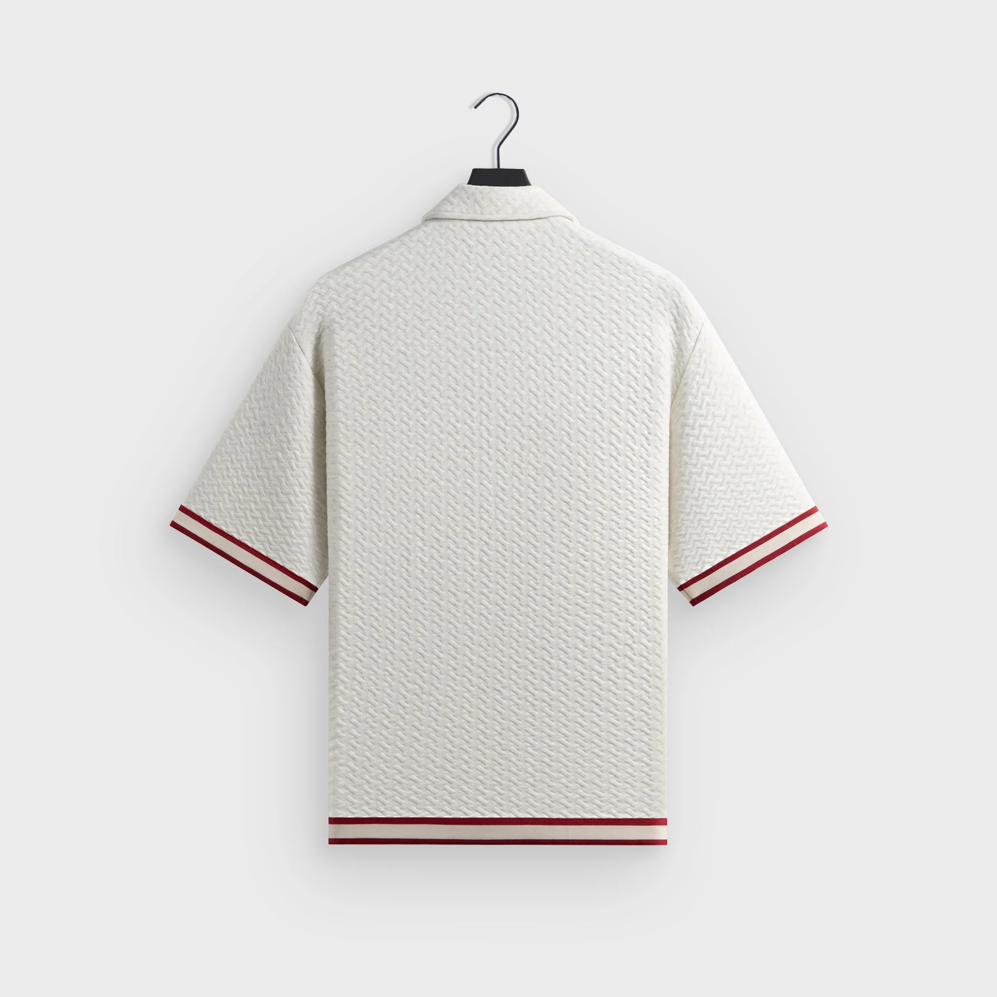 Kith Tessellation Interlock Woodpoint Shirt - Light Heather Grey - Image 3