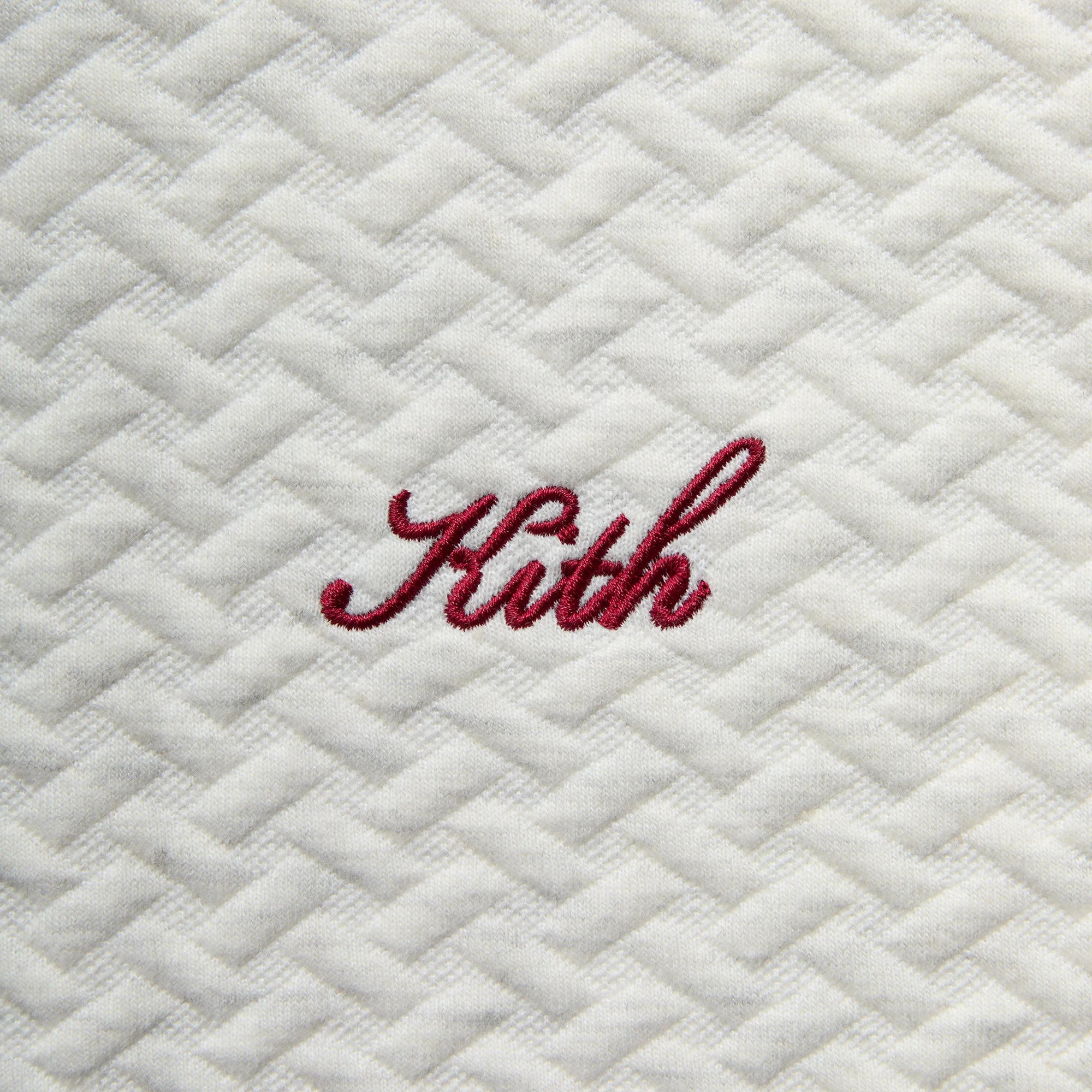 Kith Tessellation Interlock Woodpoint Shirt - Light Heather Grey - Image 4