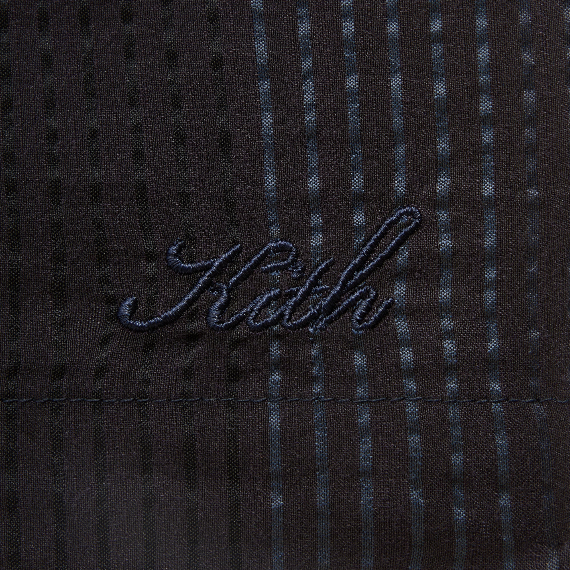 Kith Seersucker Harway Polo - Nocturnal - Image 4