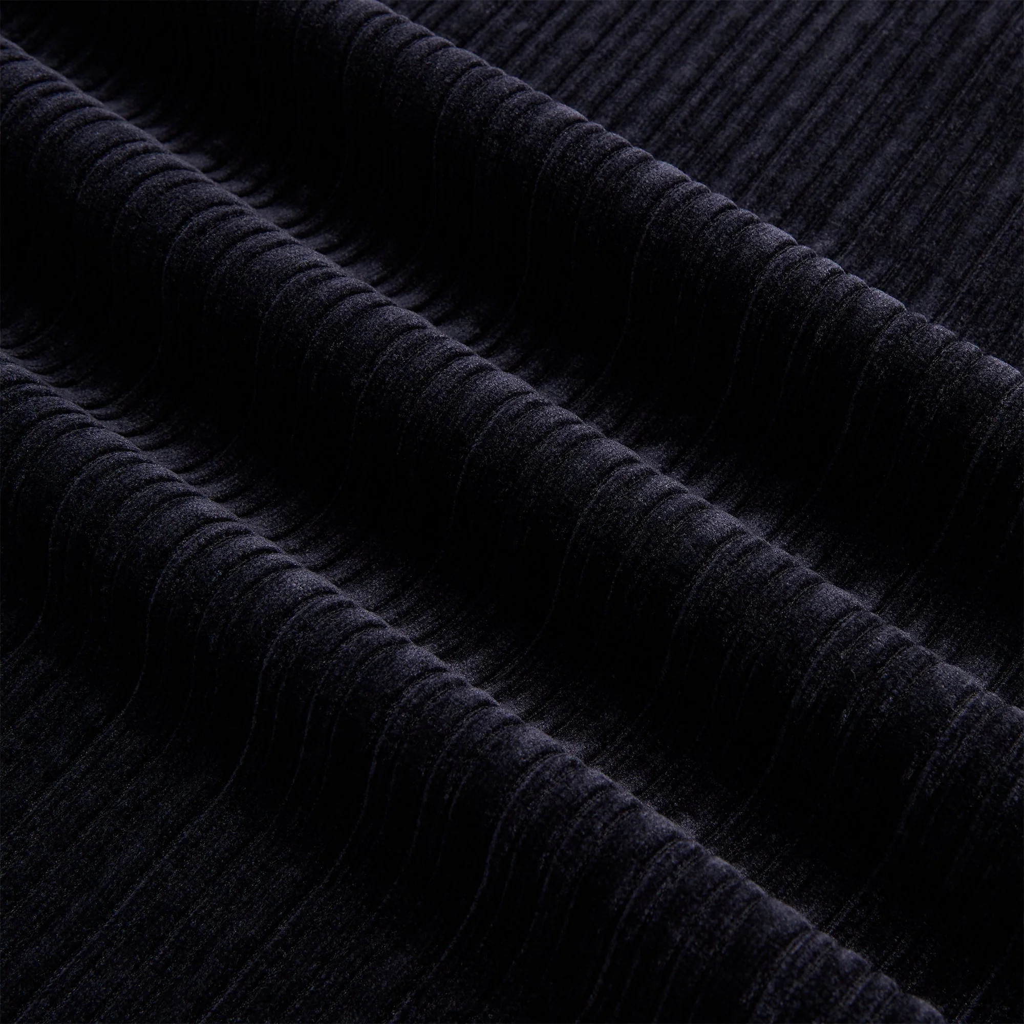 Kith Velvet Corduroy Long Sleeve Trevor Polo - Ink - Image 7