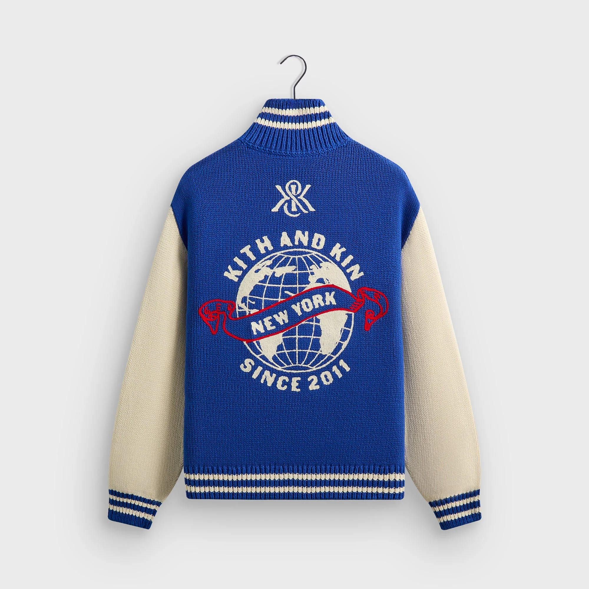 Kith Quarter Zip Wyona Sweater - Cyclone - Image 3