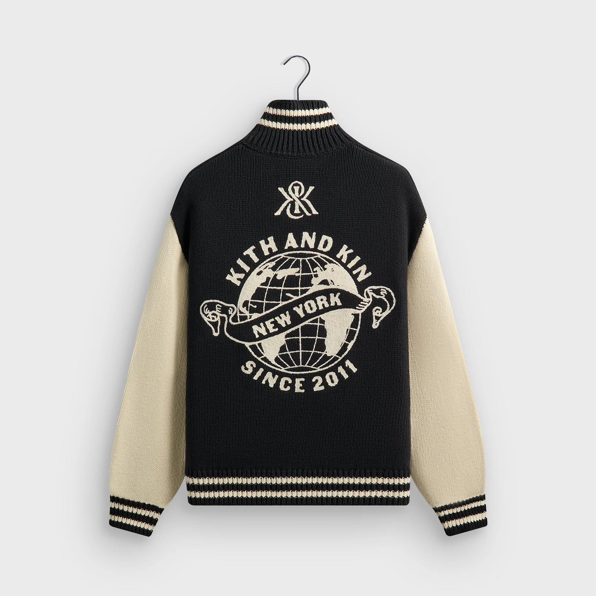 Kith Quarter Zip Wyona Sweater - Ink - Image 4