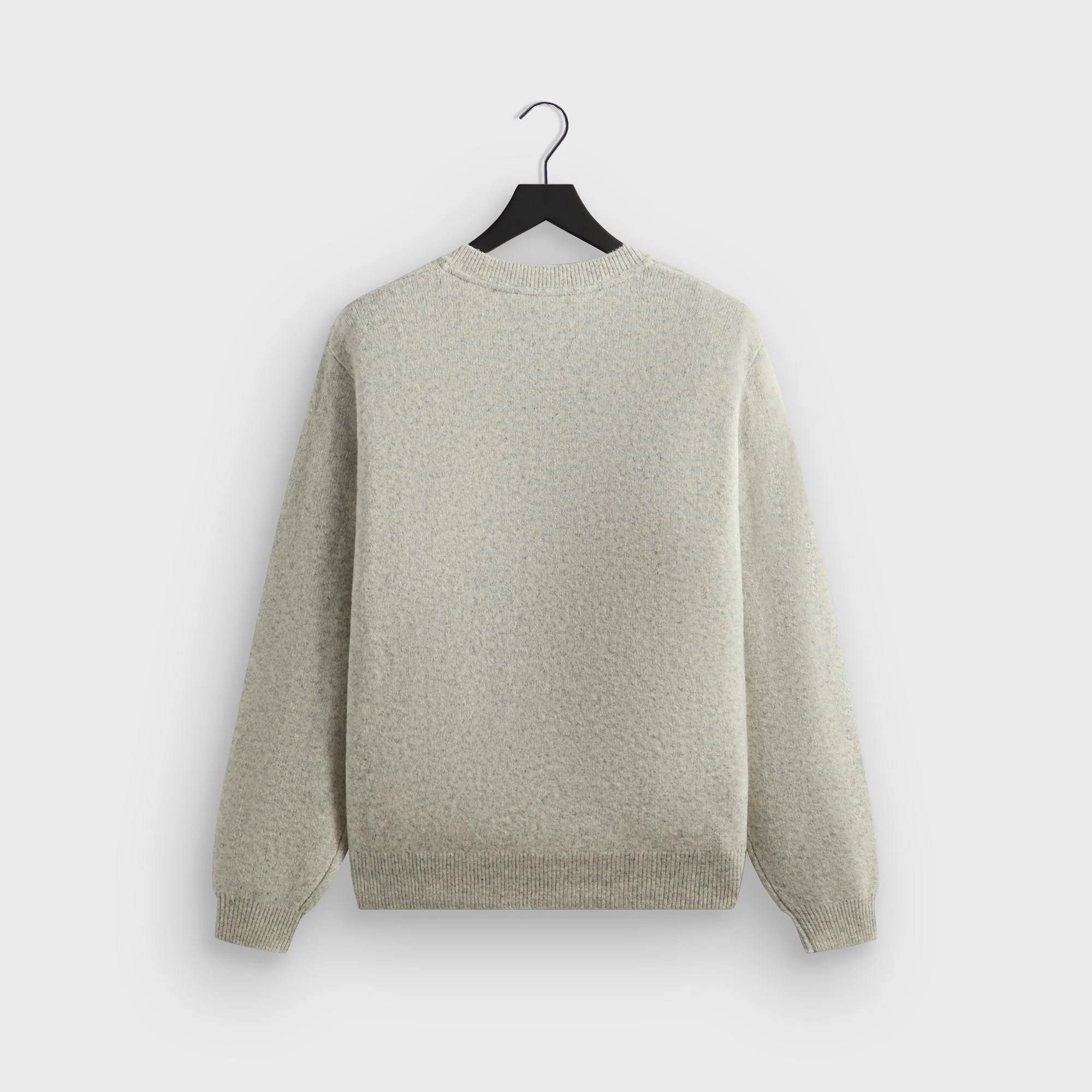 Kith Boucle Harmon Henley Sweater - Light Heather Grey - Image 3