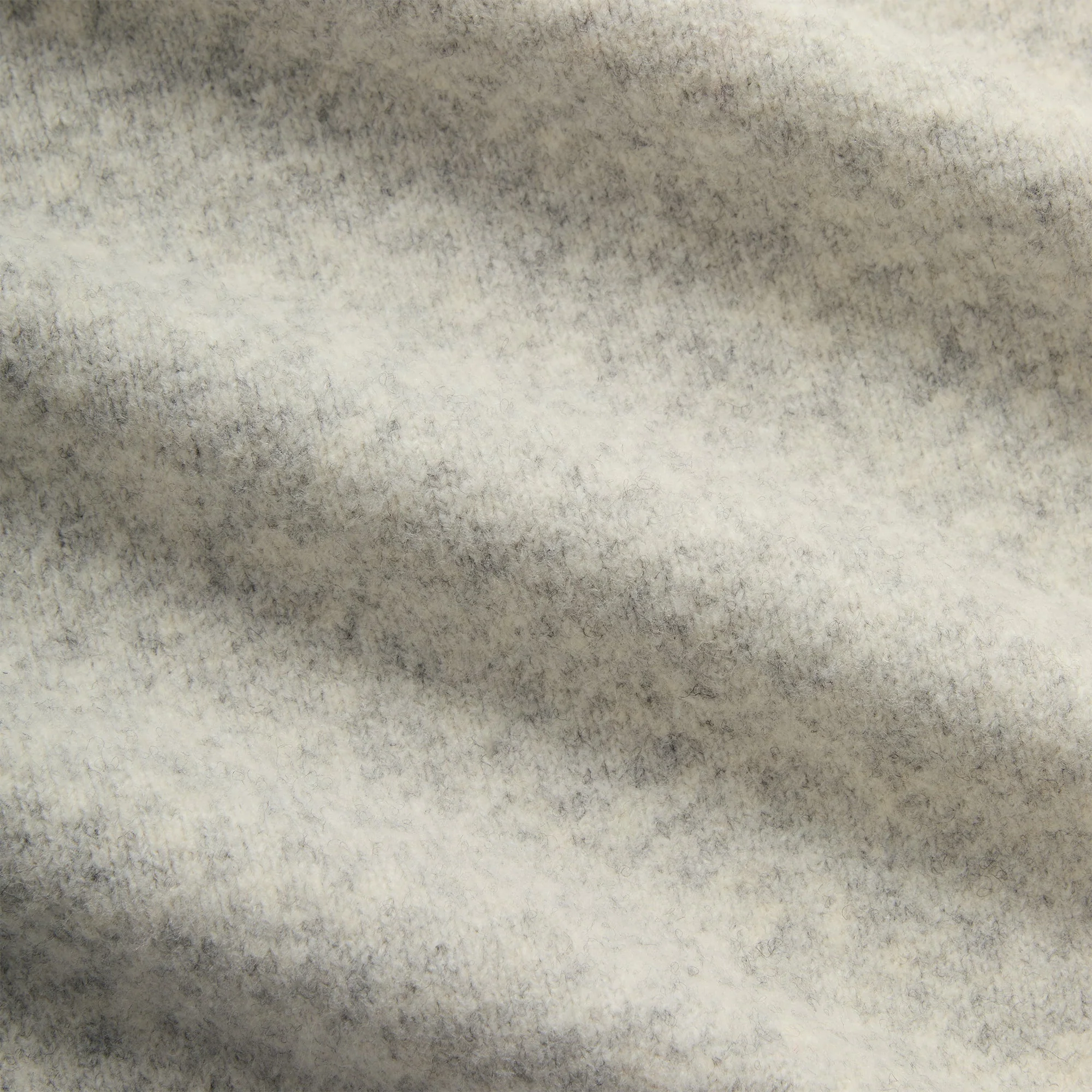 Kith Boucle Harmon Henley Sweater - Light Heather Grey - Image 5