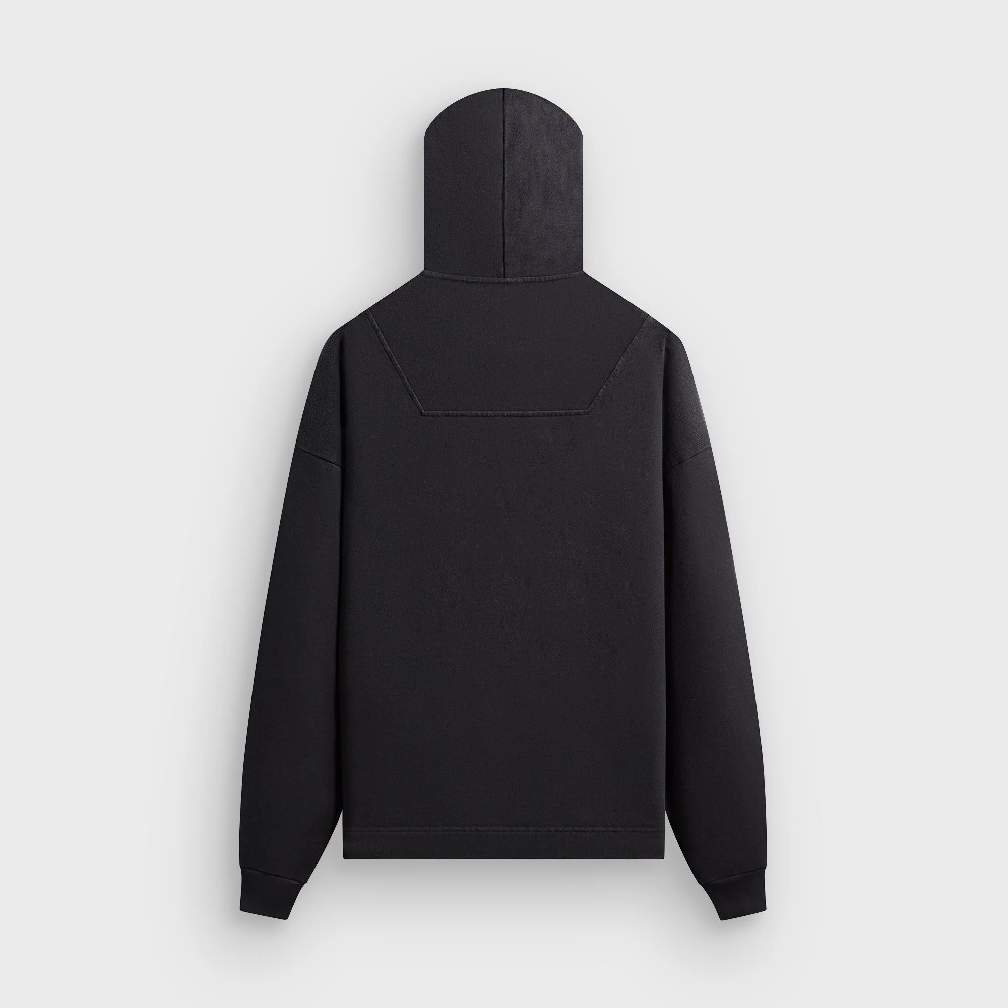 Kith Rib Neck Cropped Camden Hoodie - Black - Image 2