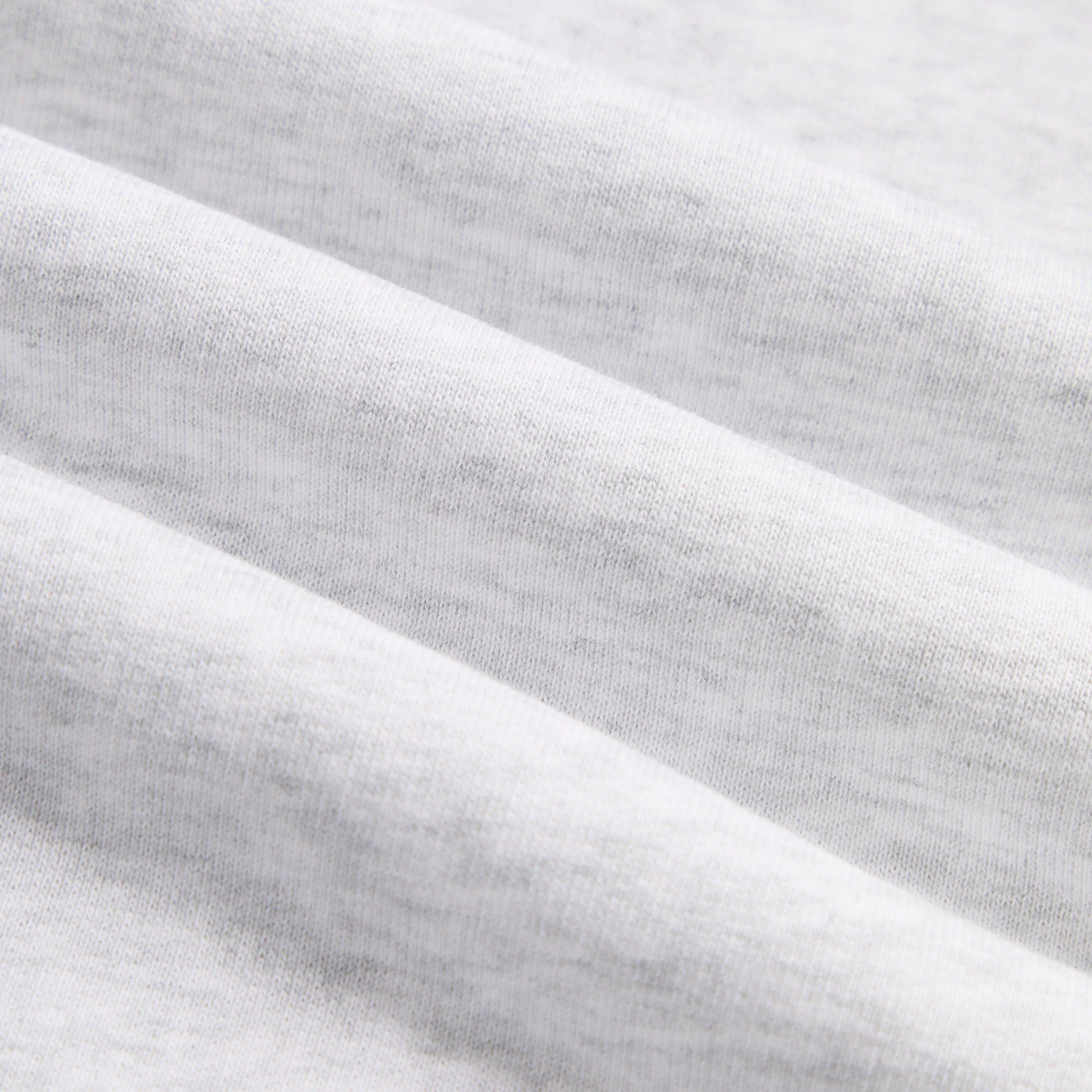 Kith Rib Neck Cropped Camden Hoodie - Light Heather Grey - Image 5