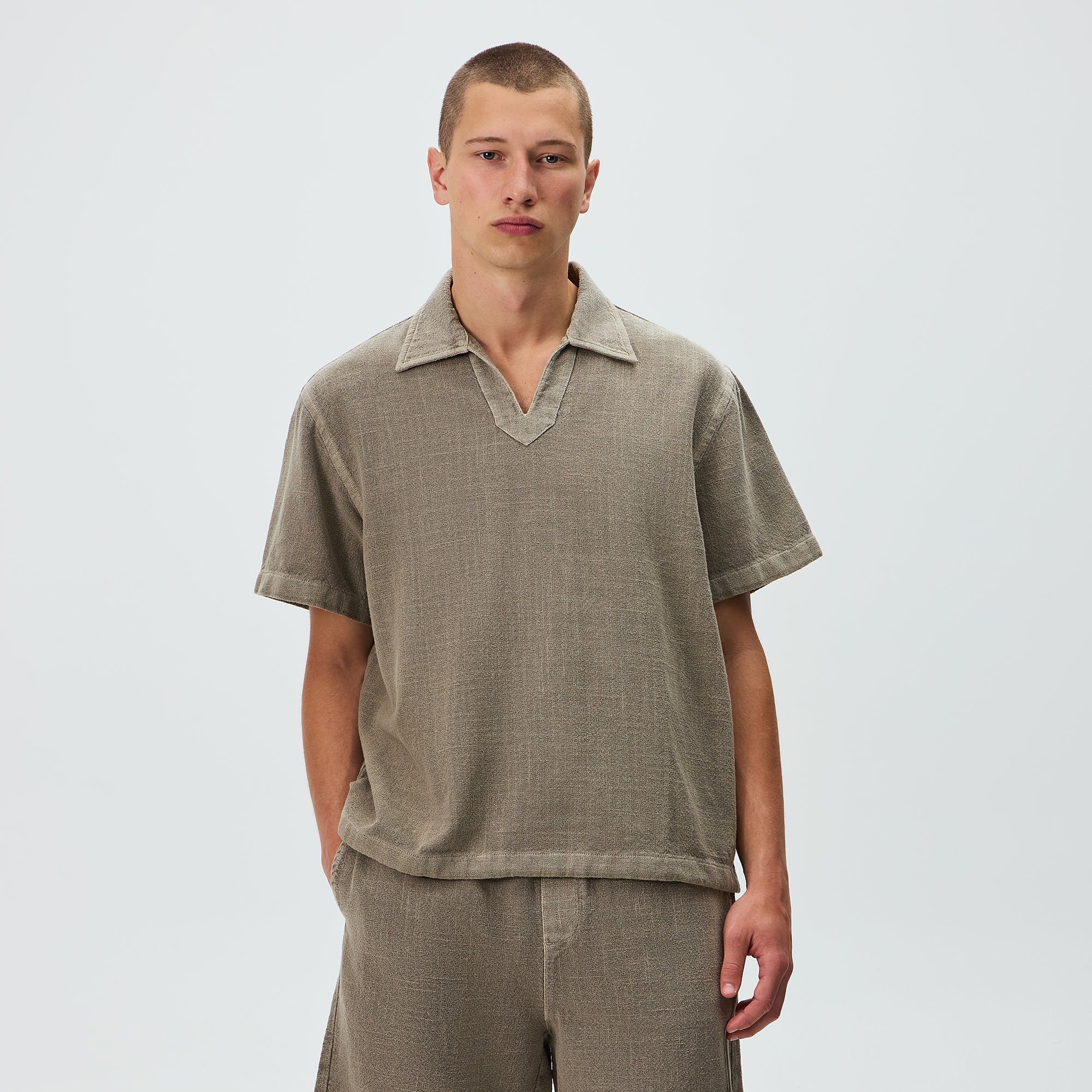 Kith Soft Woven Glen Pullover - Astro - Image 2