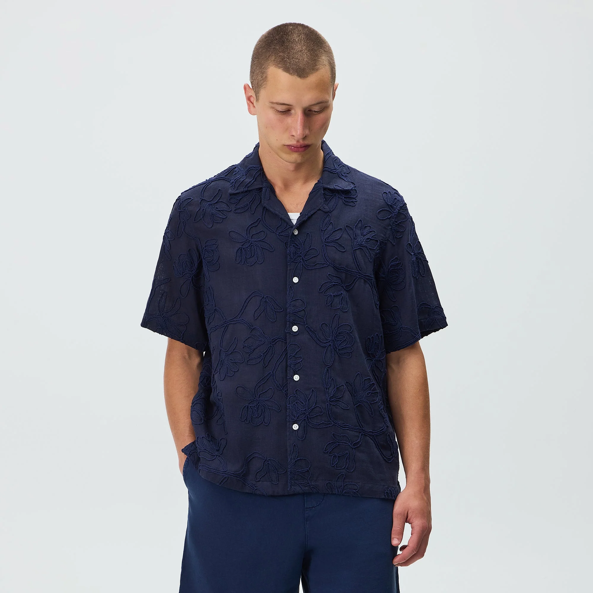 Kith Corded Floral Thompson Camp Collar Shirt - Nocturnal - Image 2