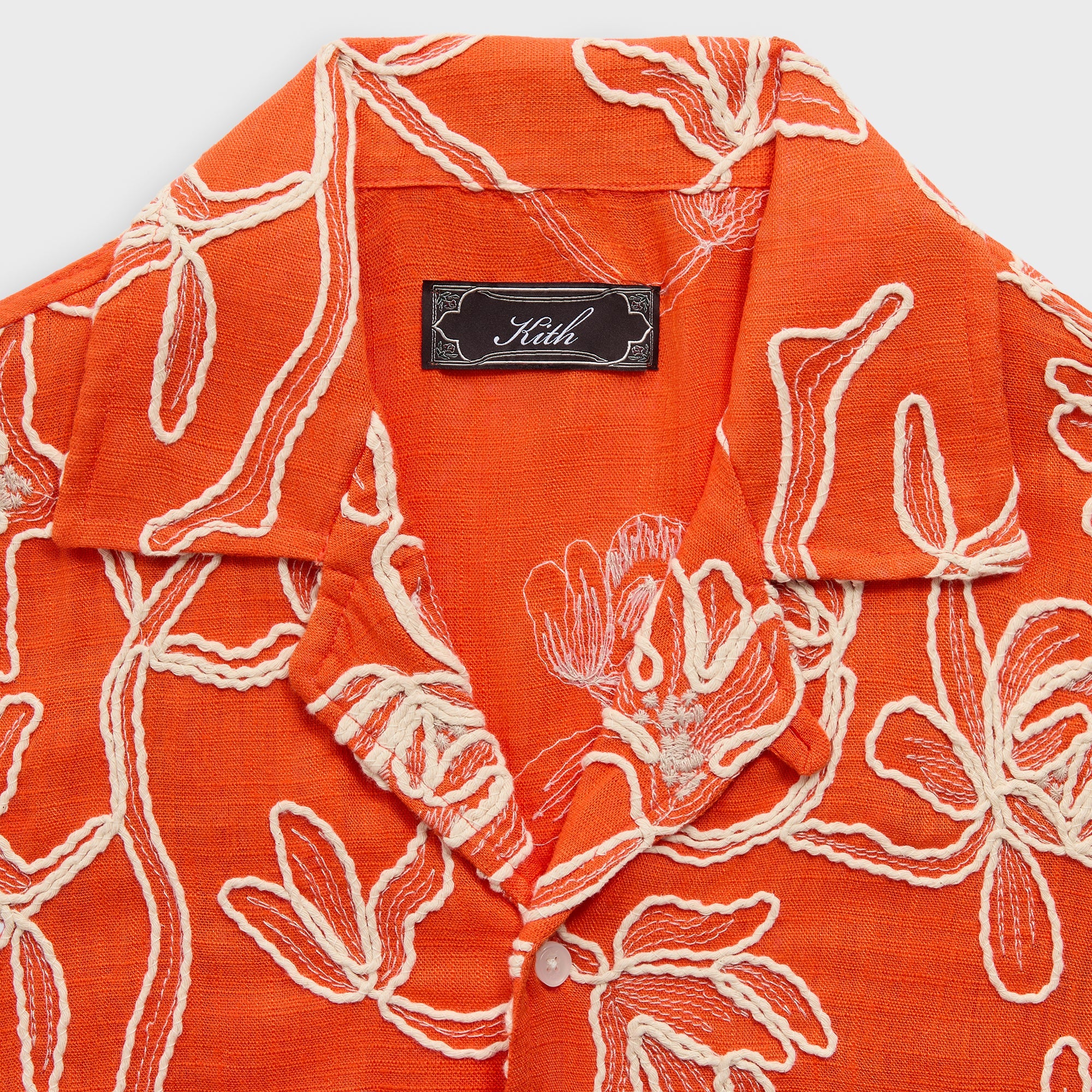 Kith Corded Floral Thompson Camp Collar Shirt - Inferno - Image 4