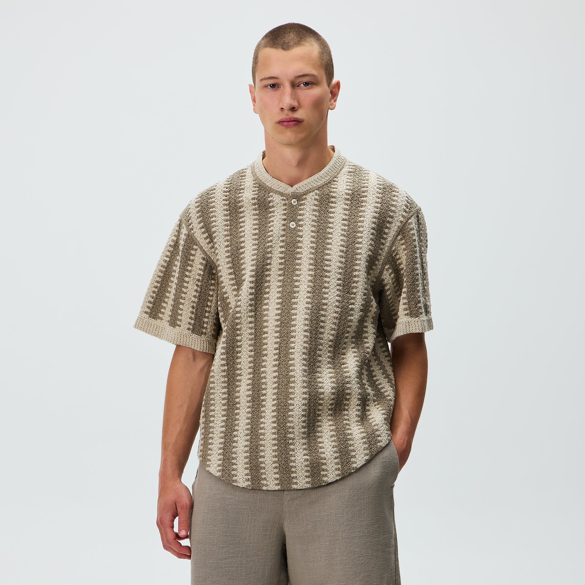 Kith Geo Crochet Warner Pullover - Veil - Image 2