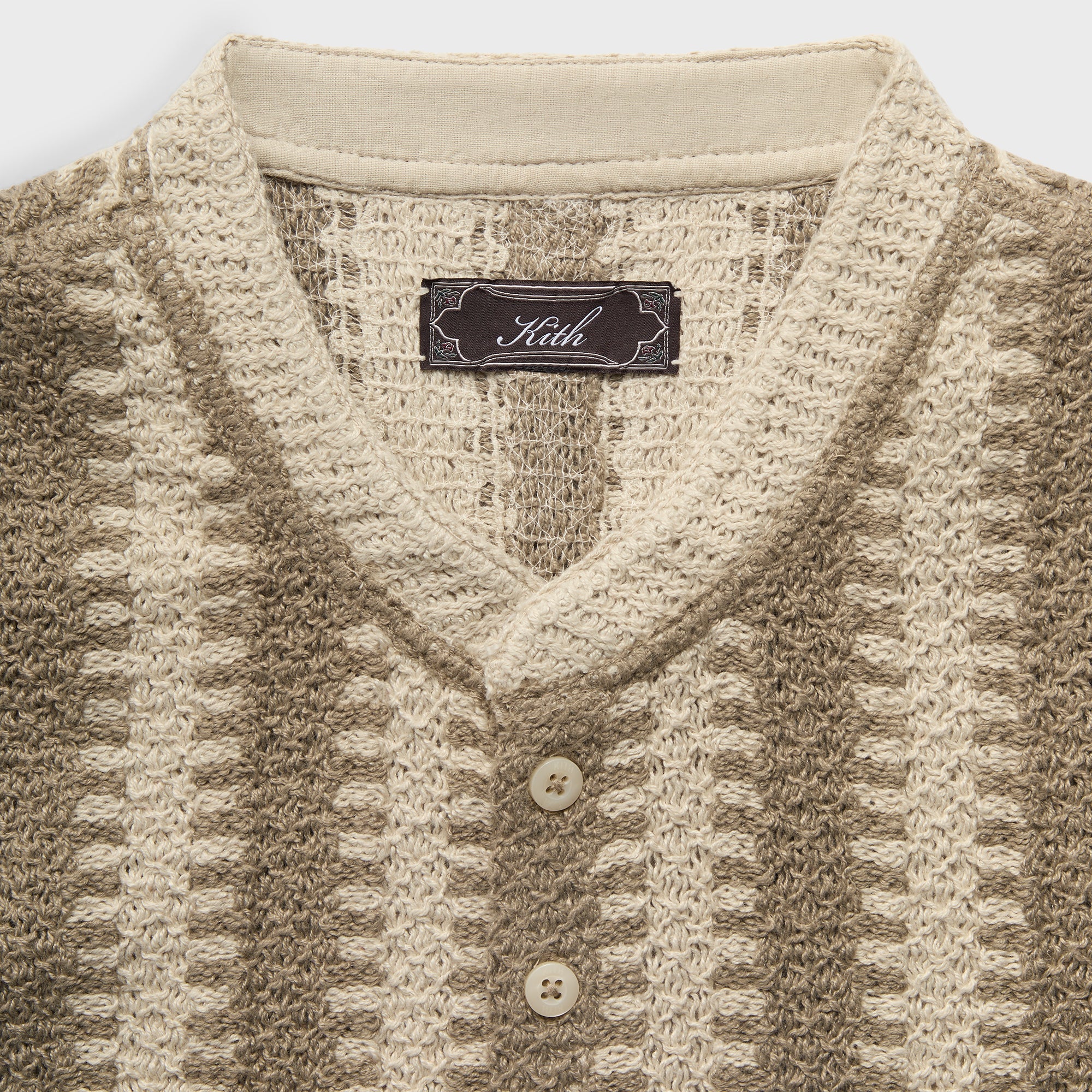 Kith Geo Crochet Warner Pullover - Veil - Image 4