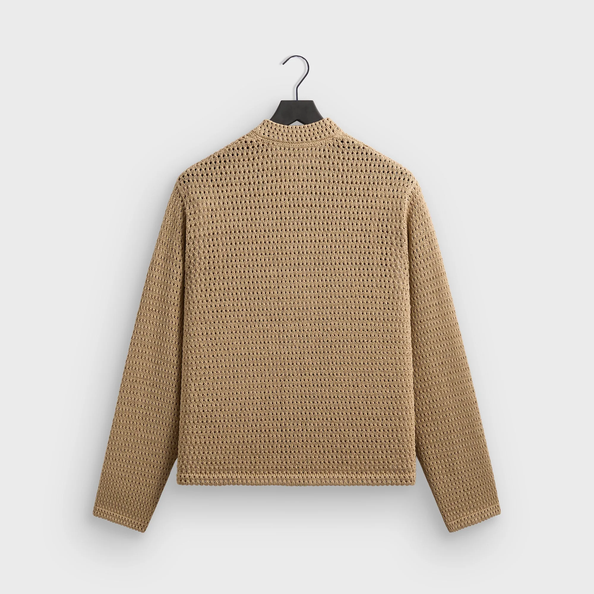 Kith Crochet Luke Zip Front Sweater - Durum - Image 3