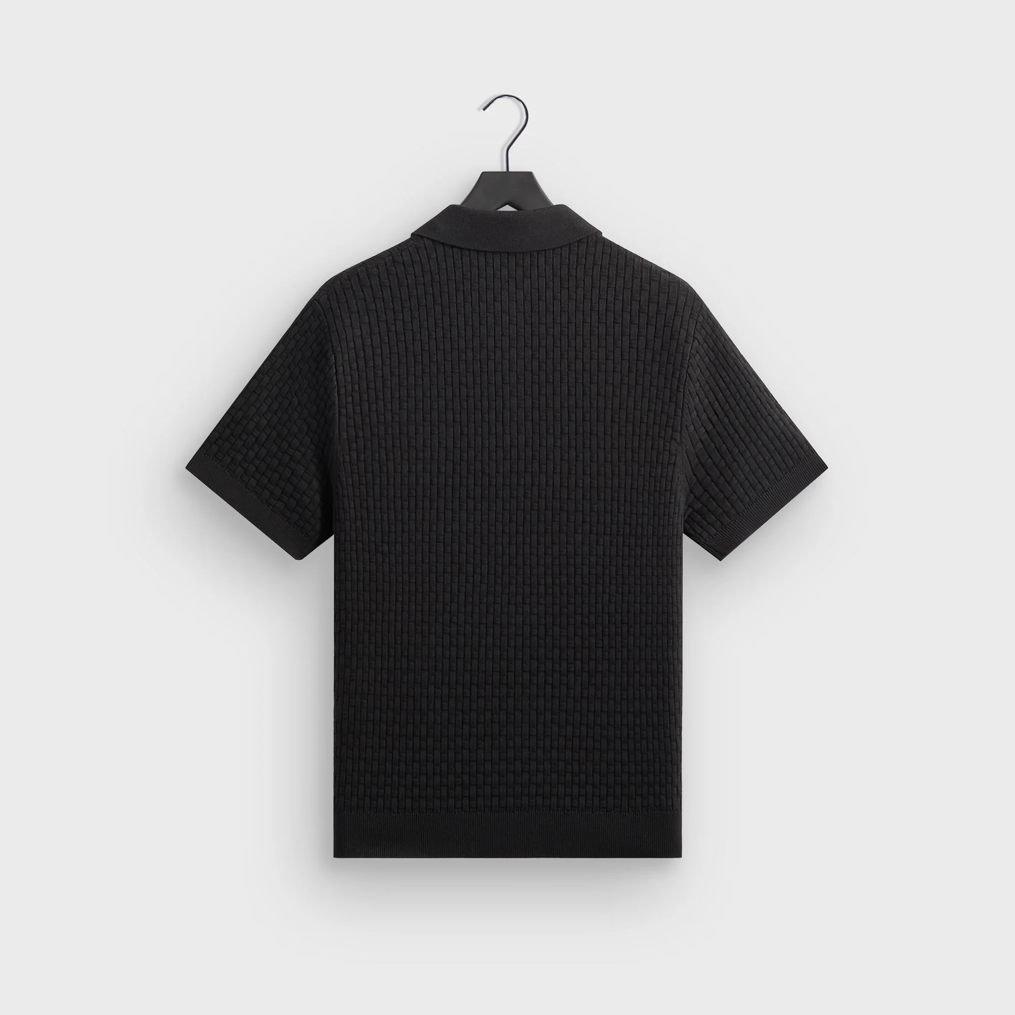 Kith Basket Weave Tilden Polo - Black - Image 3