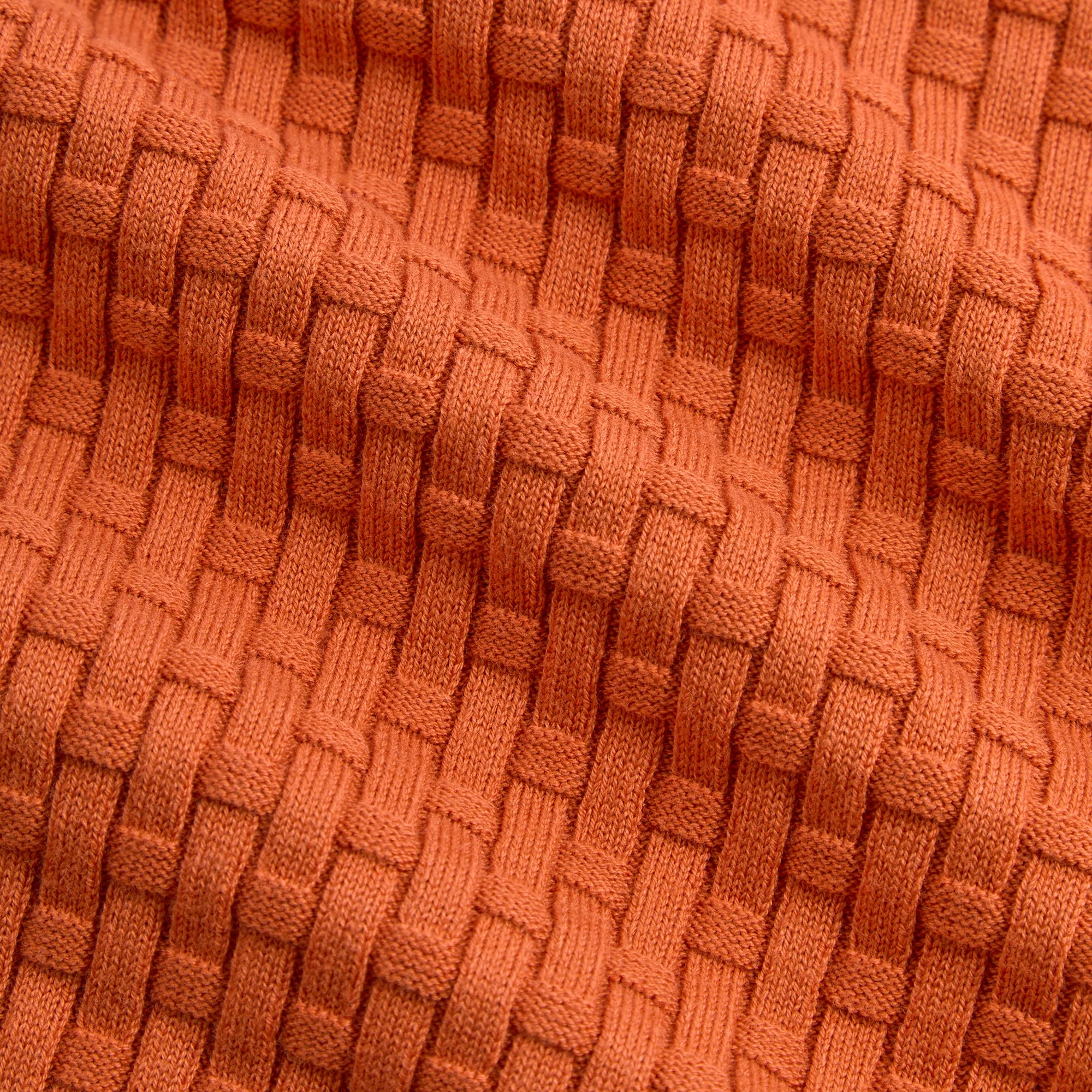Kith Basket Weave Tilden Polo - Clementine - Image 5
