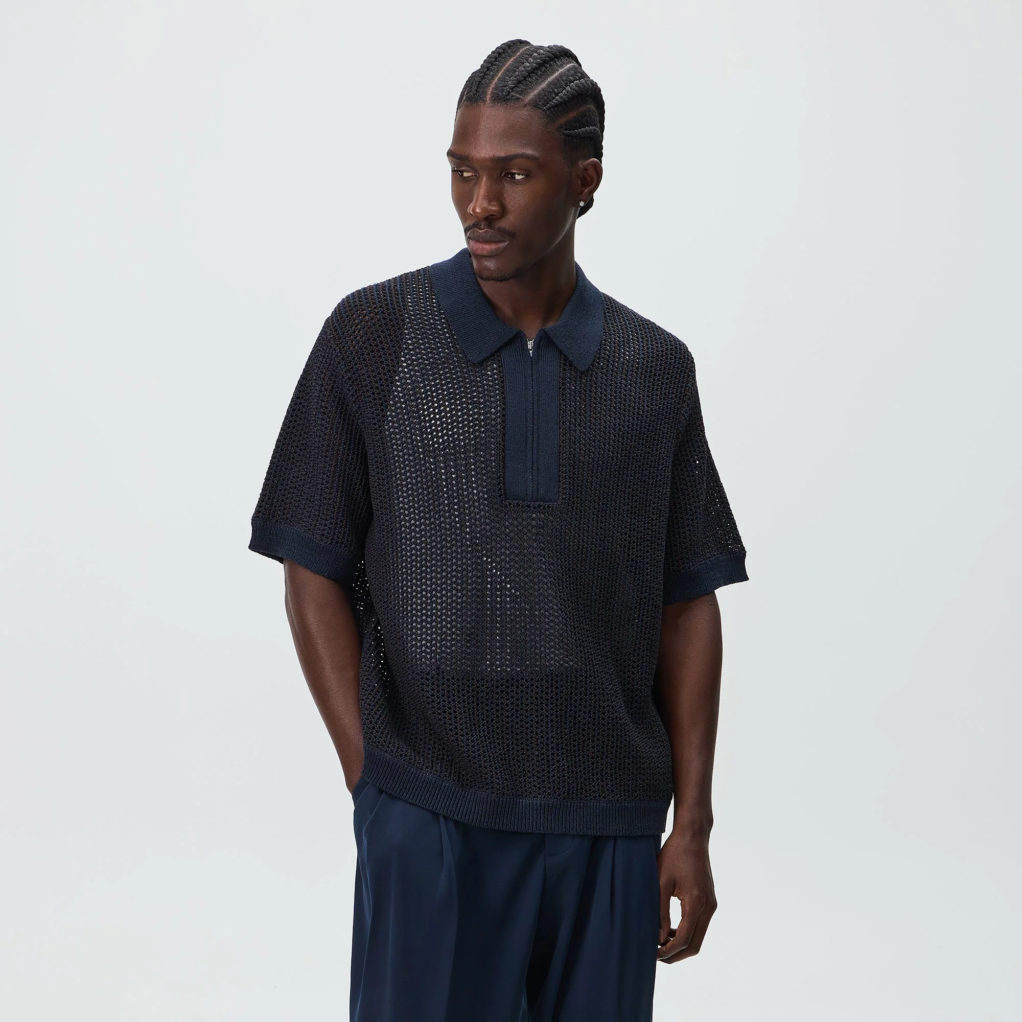 Kith Knit Nash Polo - Cosmos - Image 2