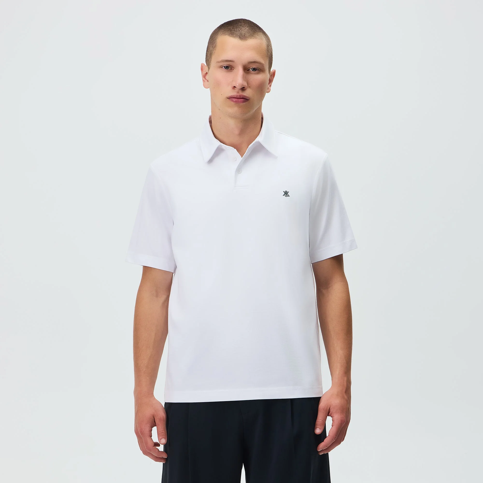 Kith Soft Modal Blend Darin Polo - White - Image 2