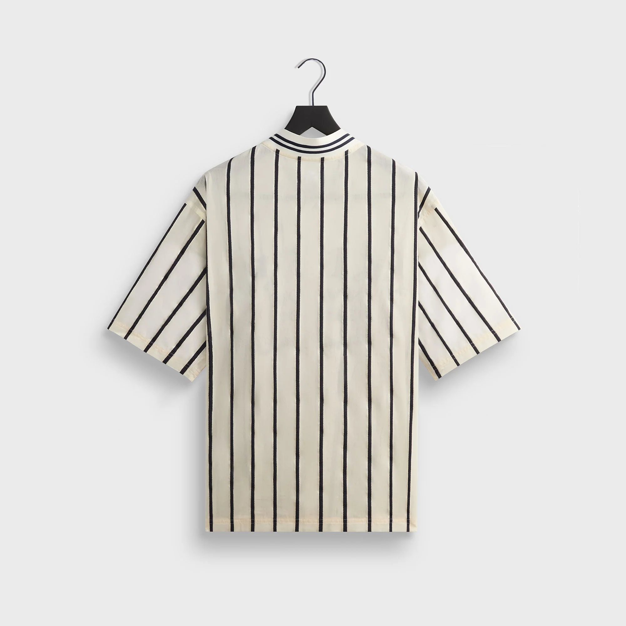 Kith Silk Linen Chenille Stripe Pacey Shirt - Sandrift - Image 3