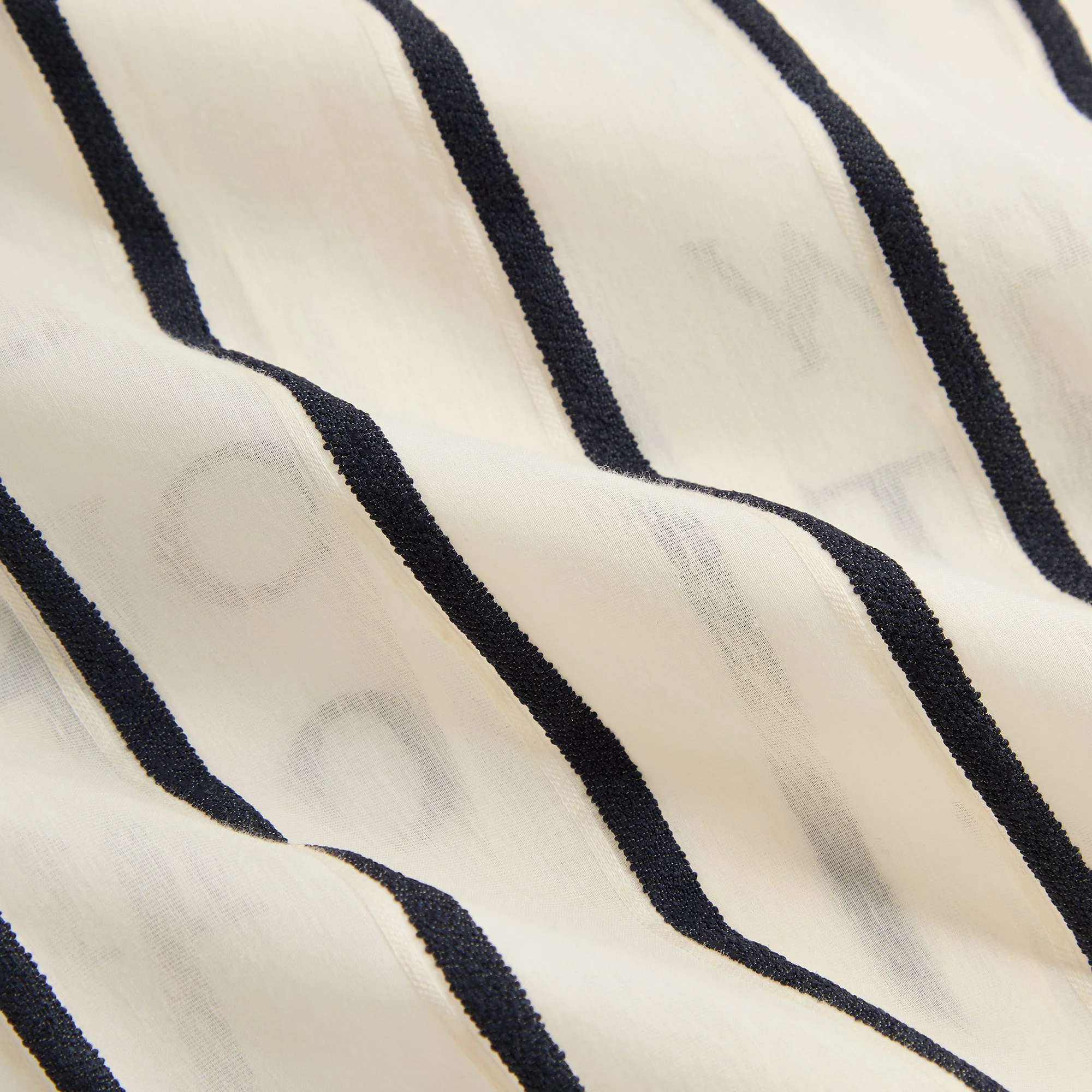 Kith Silk Linen Chenille Stripe Pacey Shirt - Sandrift - Image 5