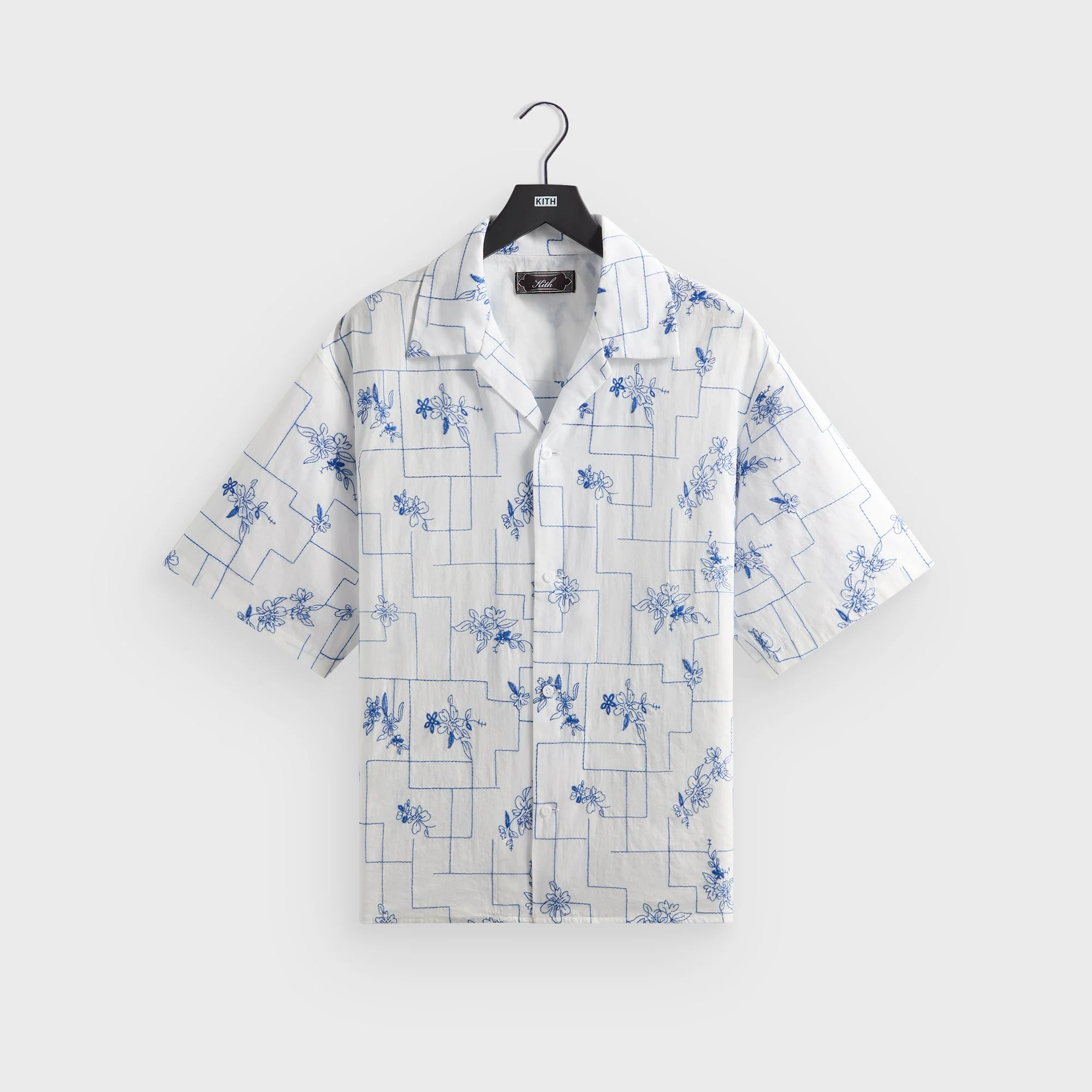 Kith Embroidered Cotton Voile Gianni Shirt - White