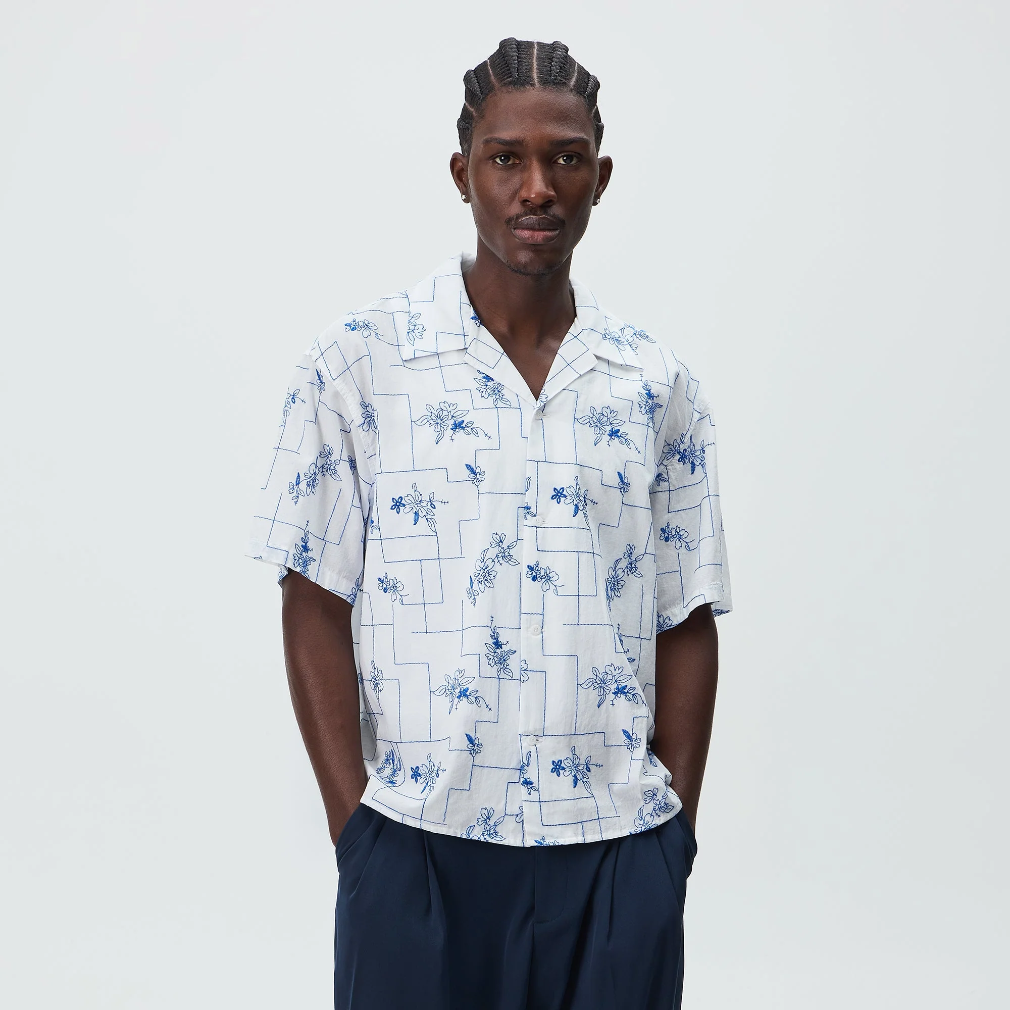 Kith Embroidered Cotton Voile Gianni Shirt - White - Image 2