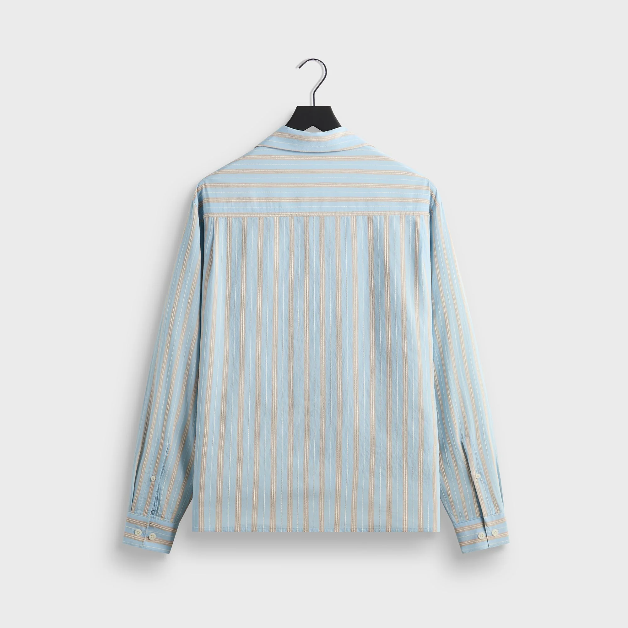 Kith Barre Stripe Long Sleeve Gianni Shirt - Serene - Image 3