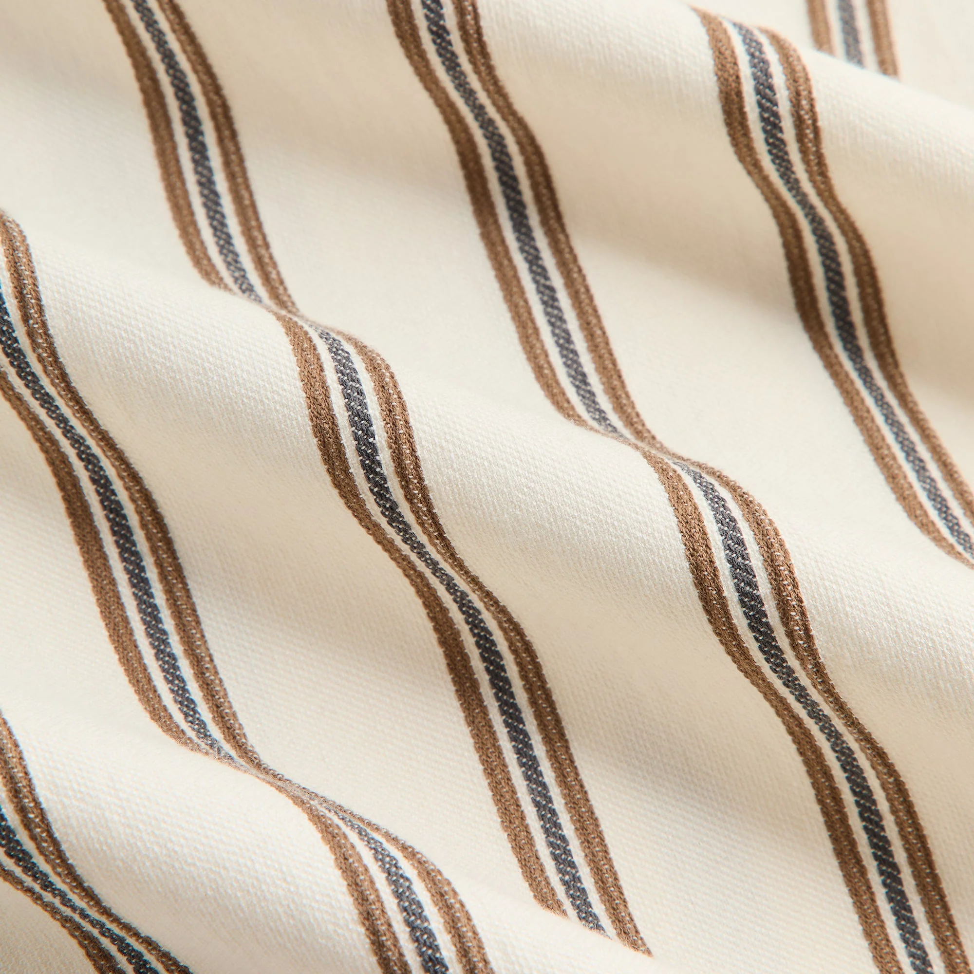 Kith Textured Stripe Thompson Camp Collar Shirt - Sandalwood - Image 5