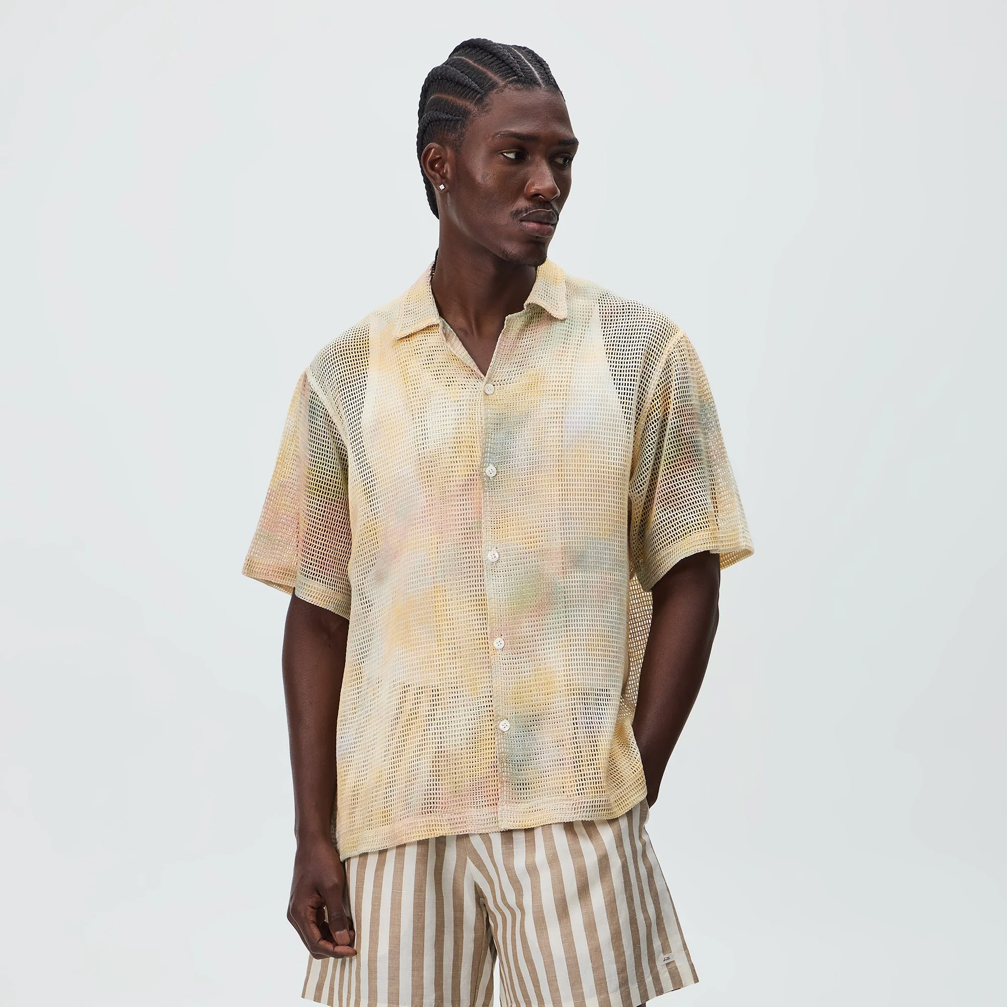 Kith Cloud Dye Cotton Mesh Thompson Camp Collar Shirt - Sedona - Image 2
