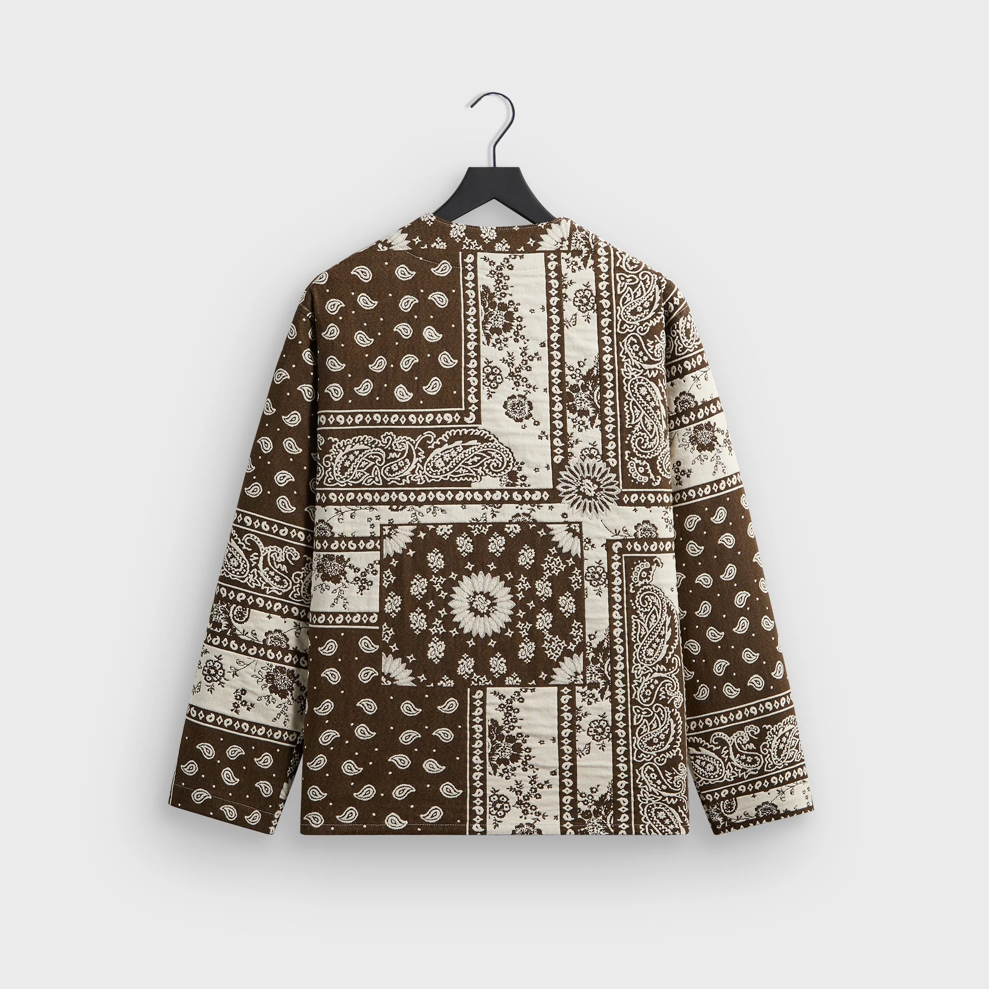 Kith Bandana Jacquard Long Sleeve Willis Shirt - Coffee - Image 2
