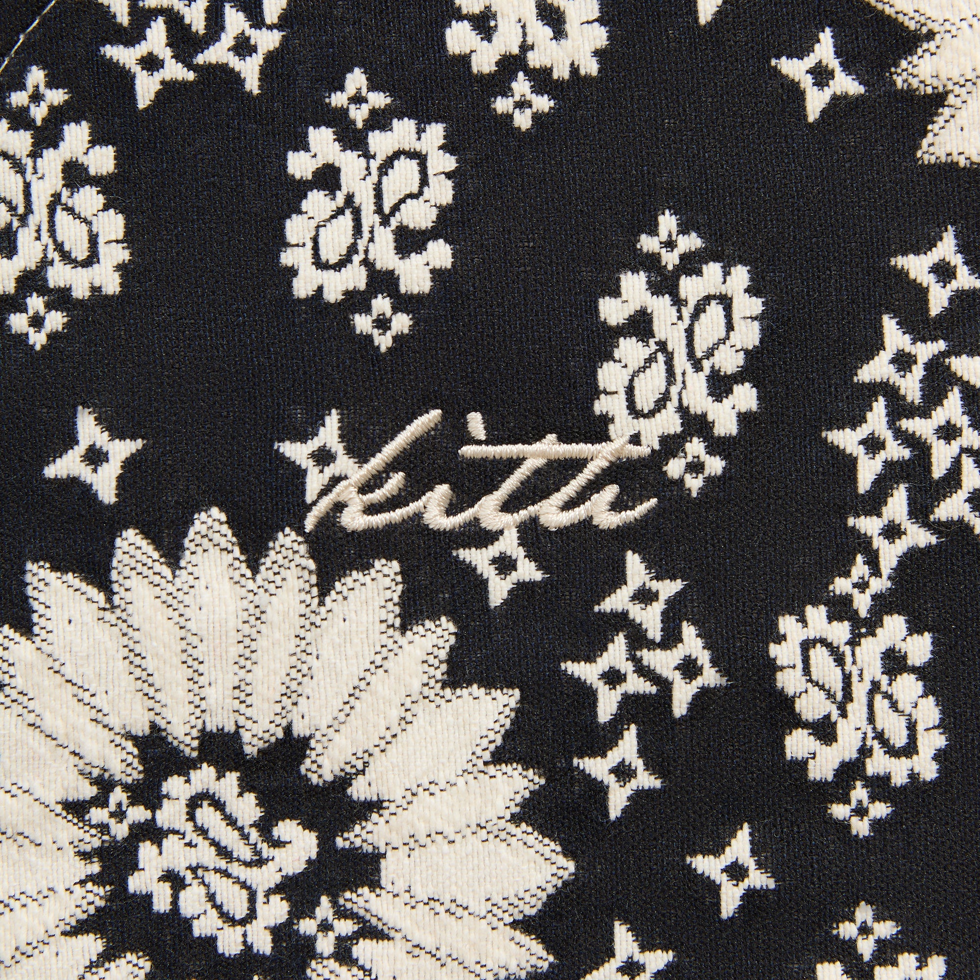 Kith Bandana Jacquard Long Sleeve Willis Shirt - Nocturnal - Image 3