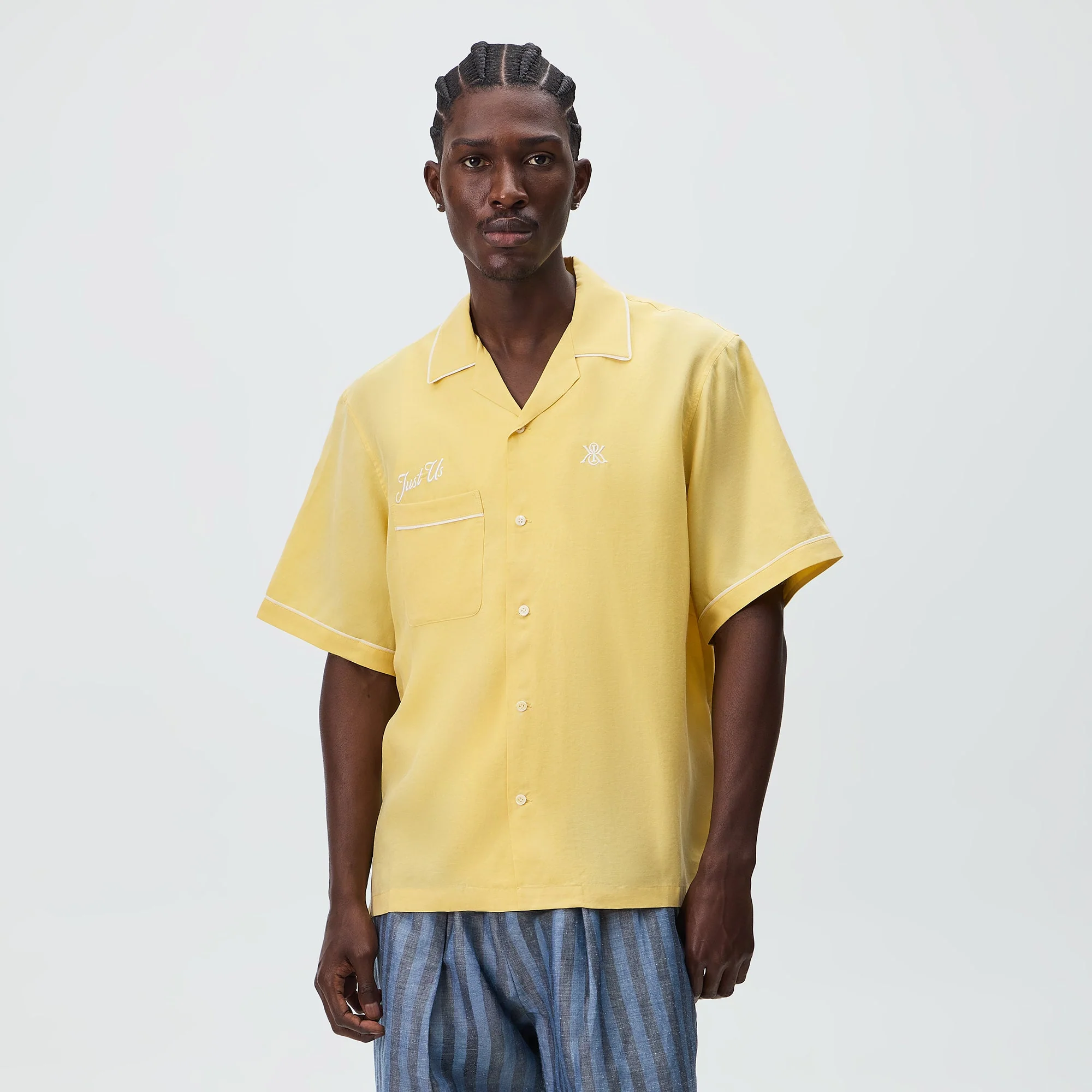 Kith Cupro Linen Vinnie Shirt - Beacon - Image 2