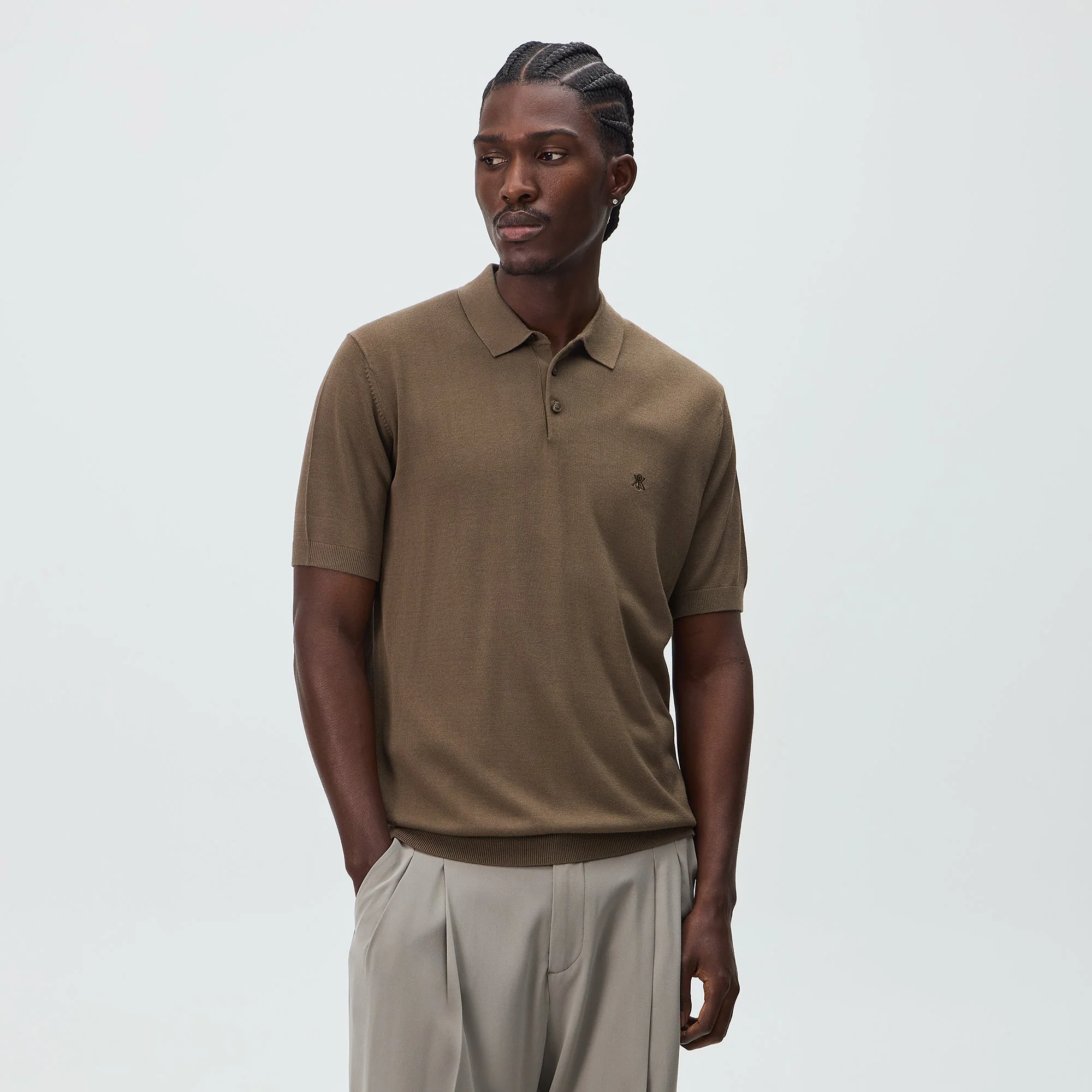 Kith Super Fine Viscose Knit Baldwin Polo - Legion - Image 2