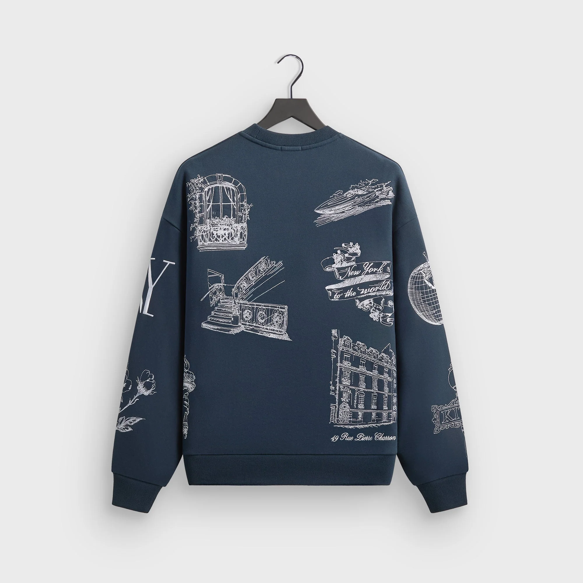 Kith New York To The World Nelson Crewneck - Nocturnal - Image 3