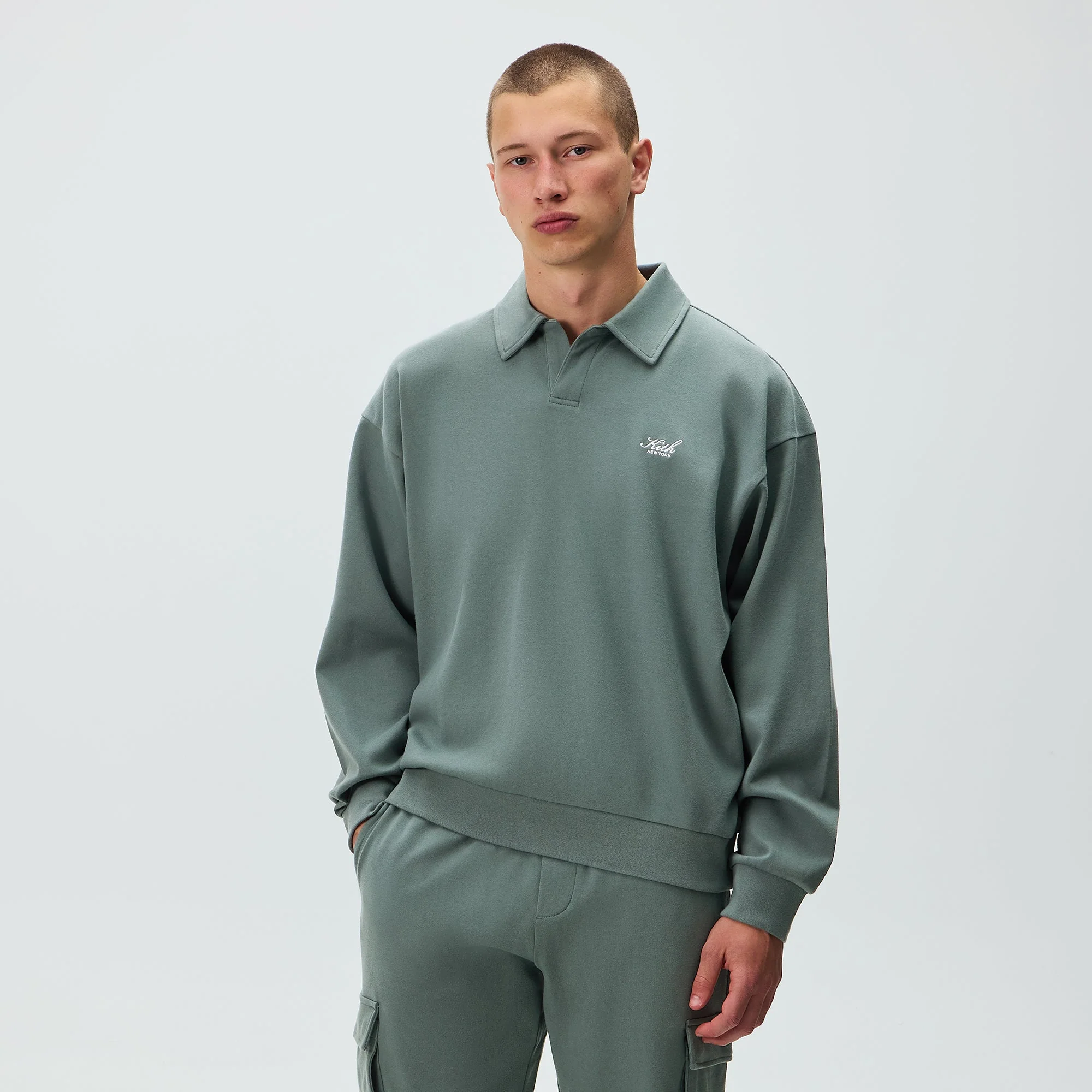 Kith Interlock Nelson Rugby Pullover - Court - Image 2