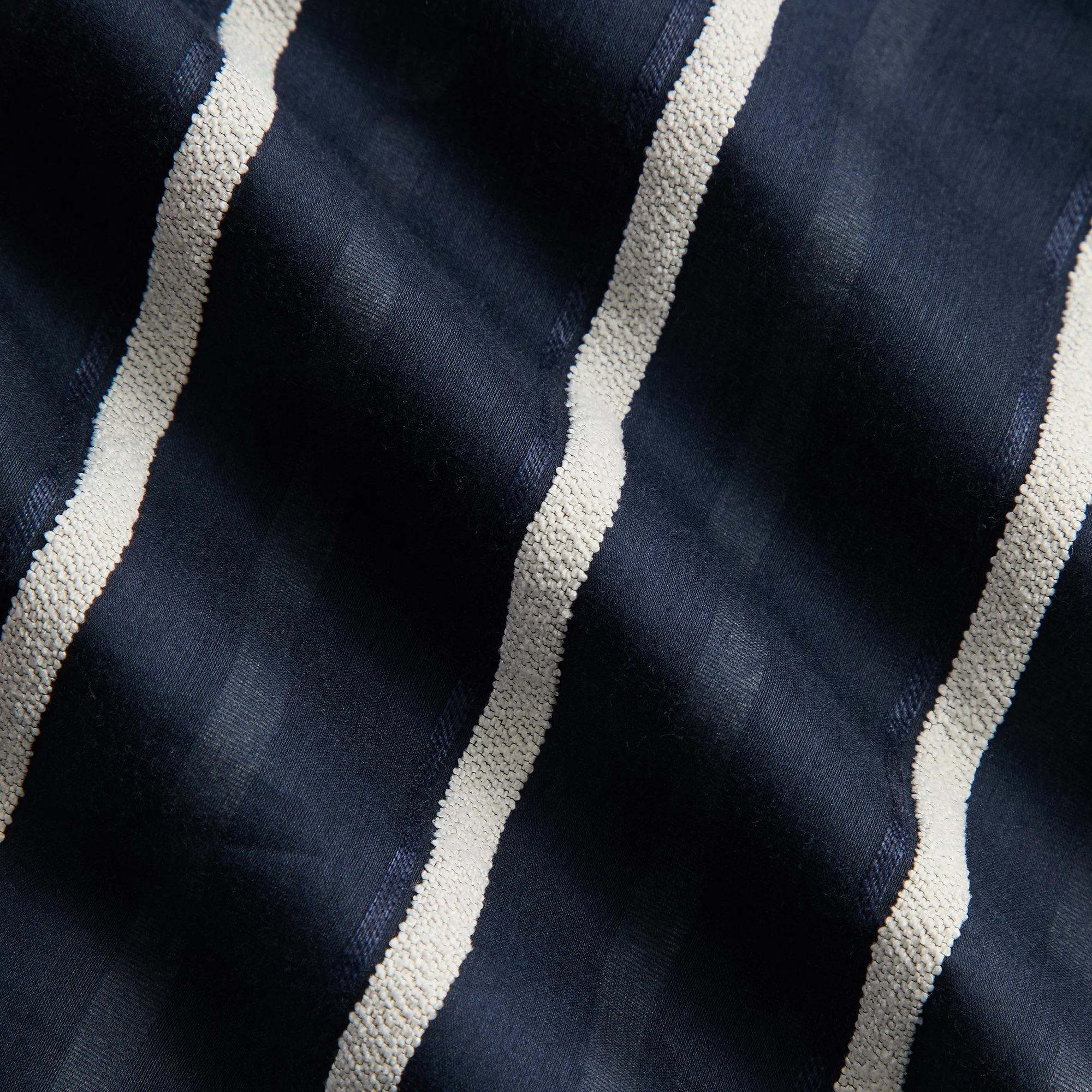 Kith Silk Linen Chenille Stripe Pacey Shirt - Nocturnal - Image 5