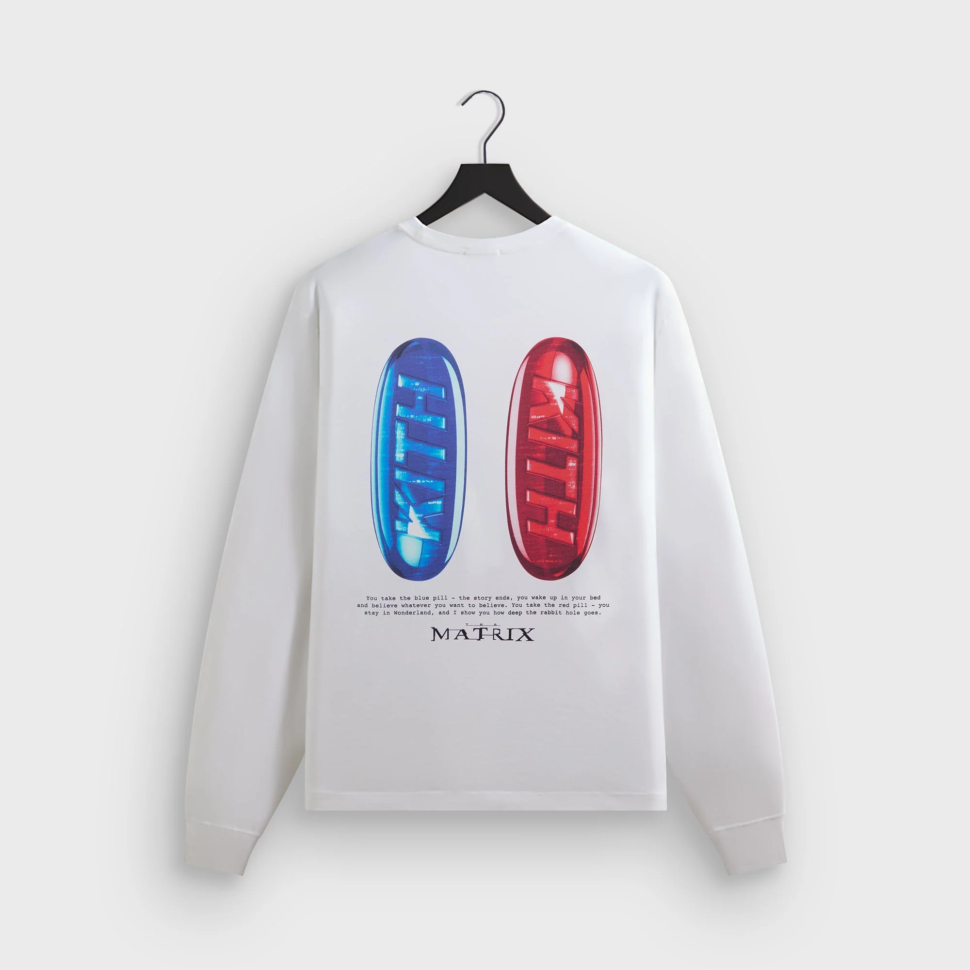 Kith for The Matrix Red Pill Blue Pill Long Sleeve Tee - White - Image 2