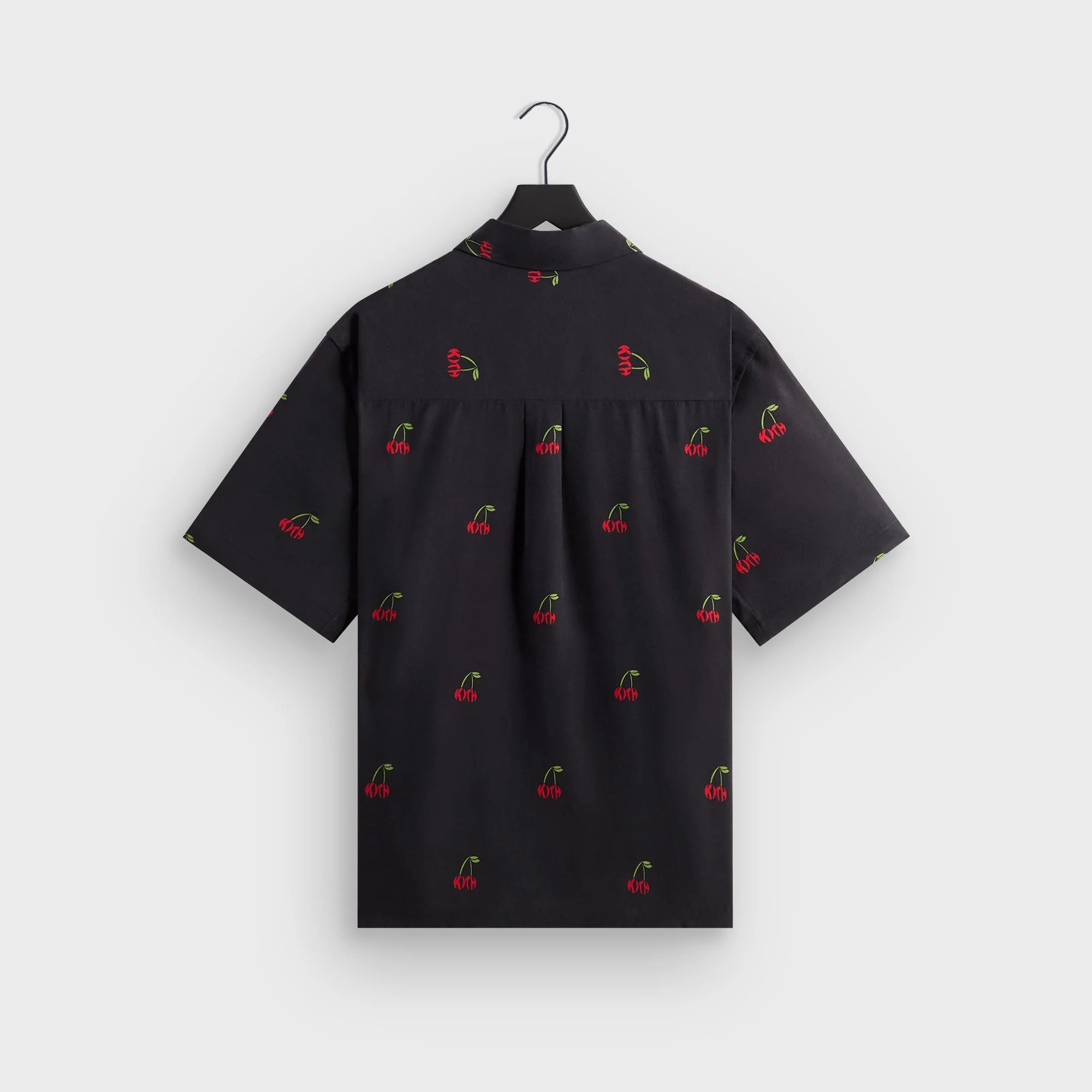 Kith Printed Cherry Cupro Linen Beckham Buttondown - Black - Image 3
