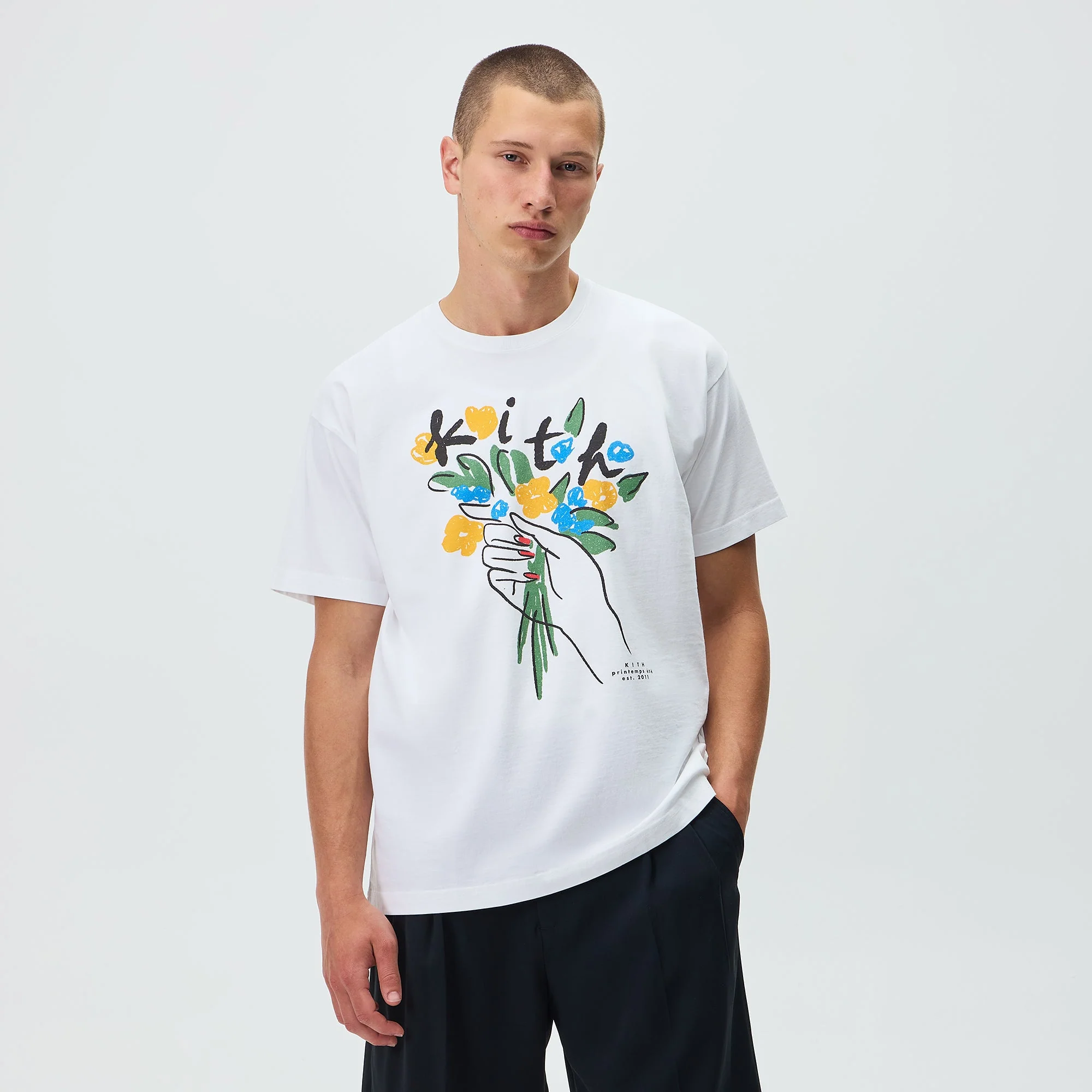 Kith Flowers Tee - White - Image 2