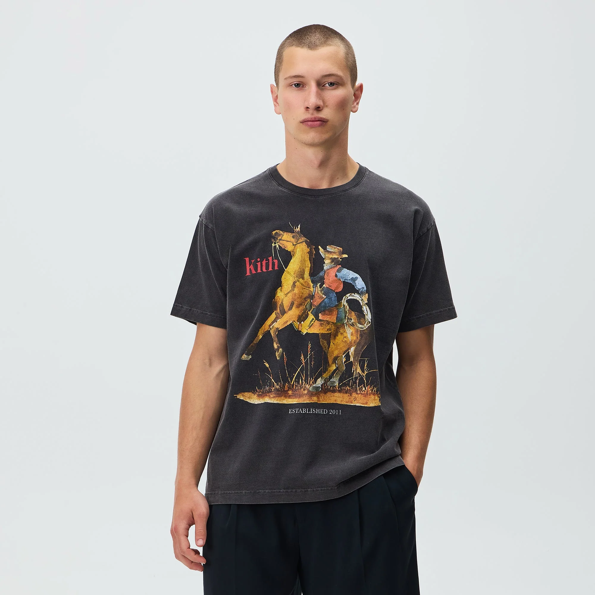 Kith Cowboy Vintage Tee - Black - Image 2