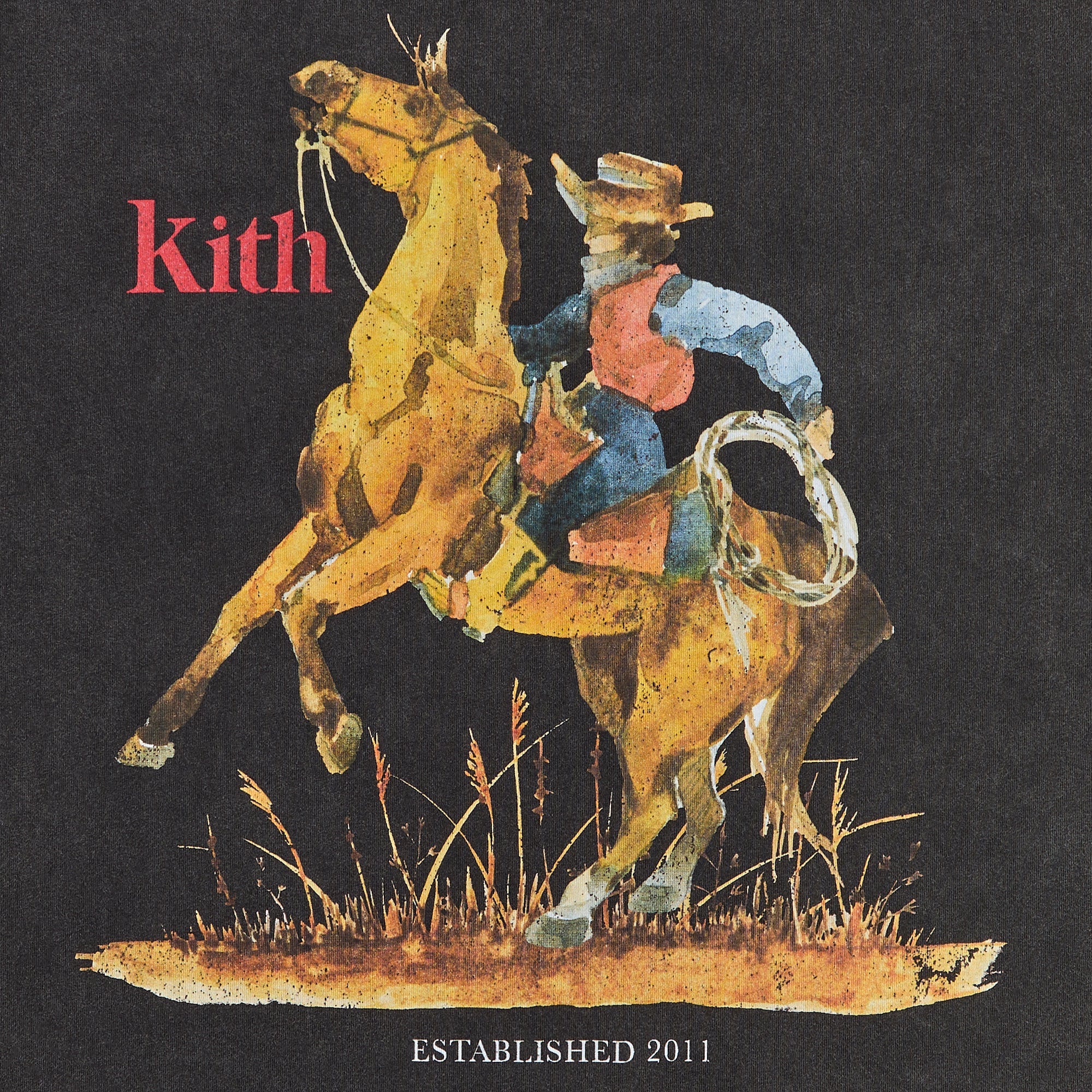 Kith Cowboy Vintage Tee - Black - Image 4