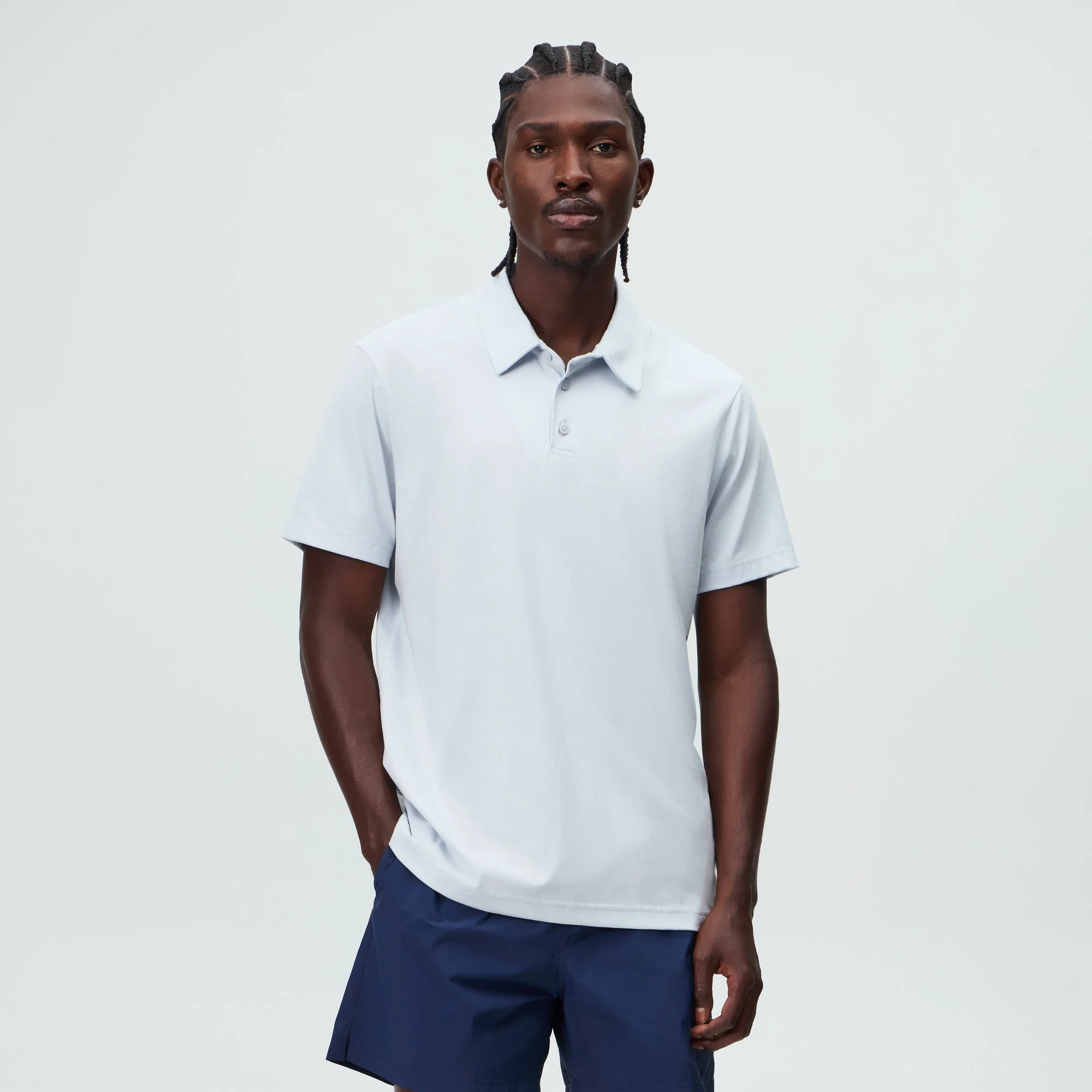 &Kin Soft Modal Blend Heathrow Polo - Light Indigo - PH - Image 2