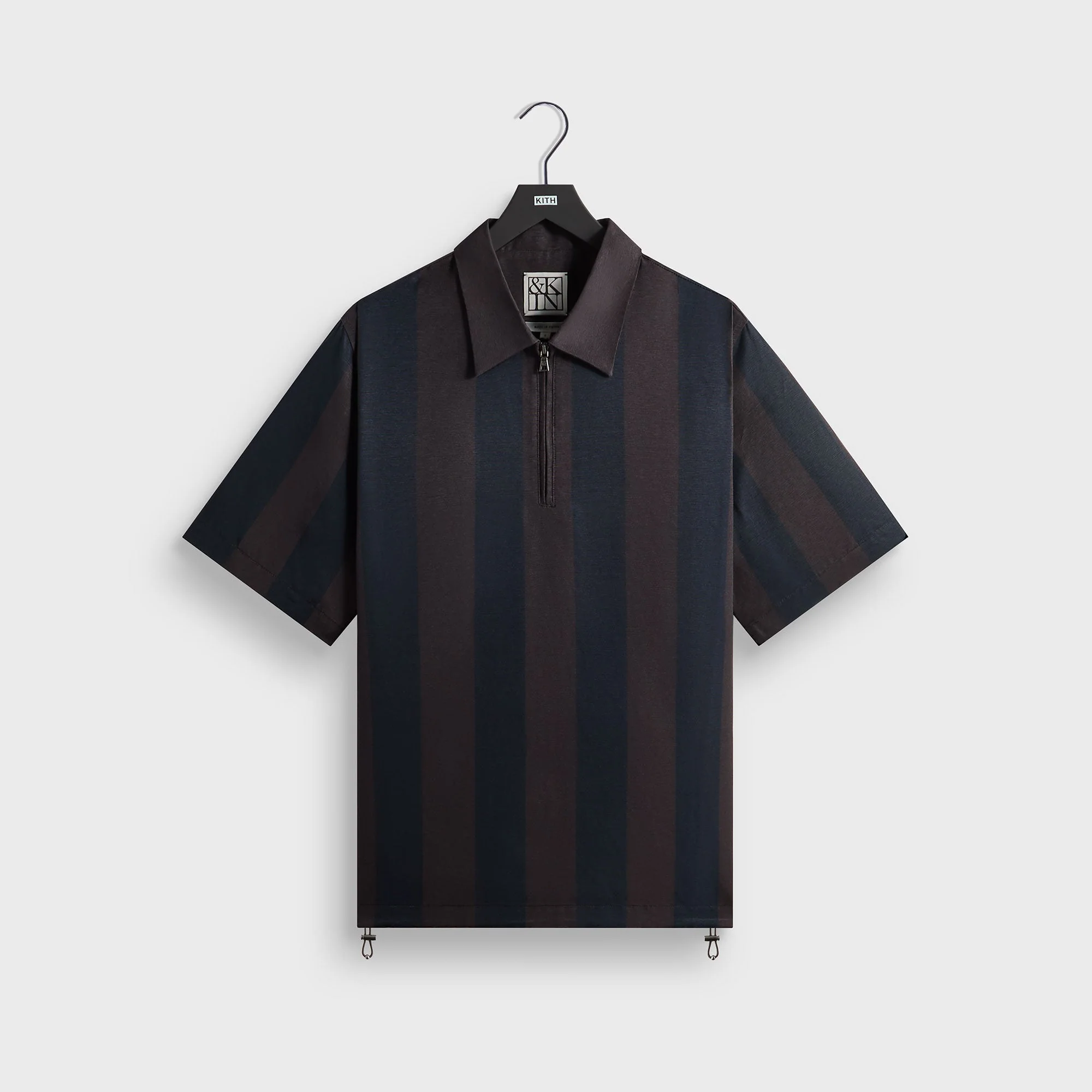 &Kin Montis Quarter Zip Faille Shirt - Cosmos - PH